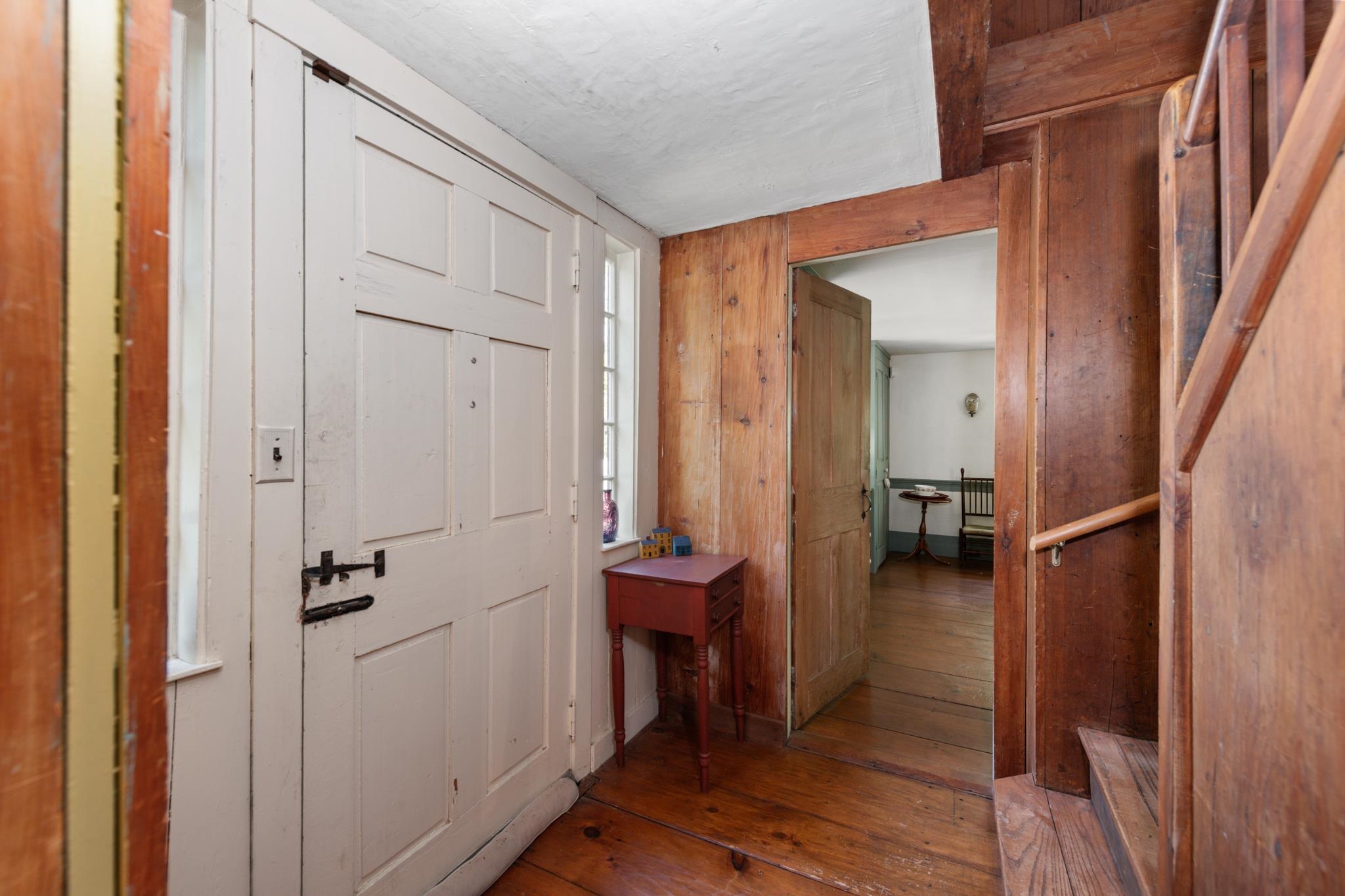 The iconic pretty door all New England homes have but never use!