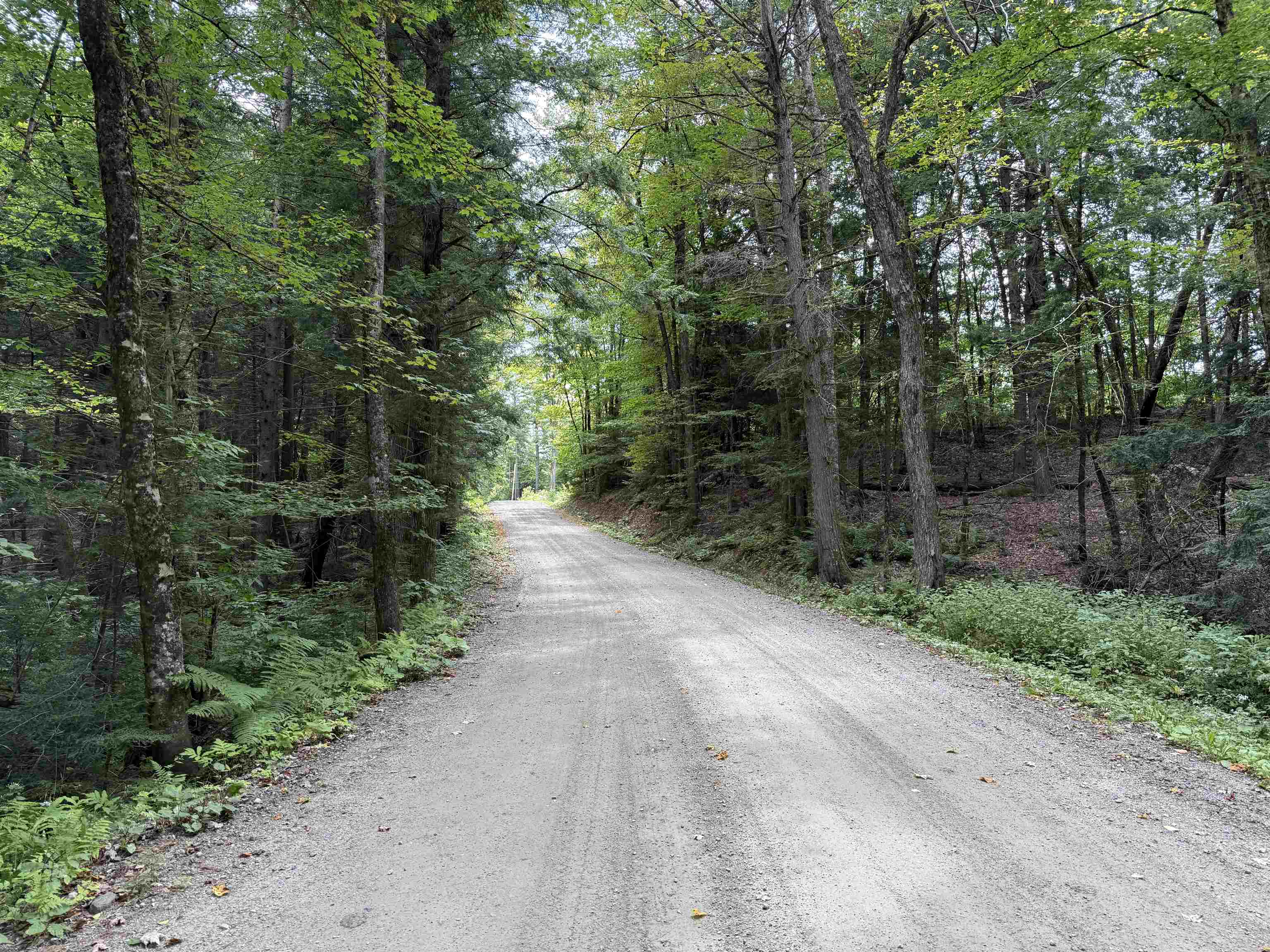 Looking up the road from the second building site