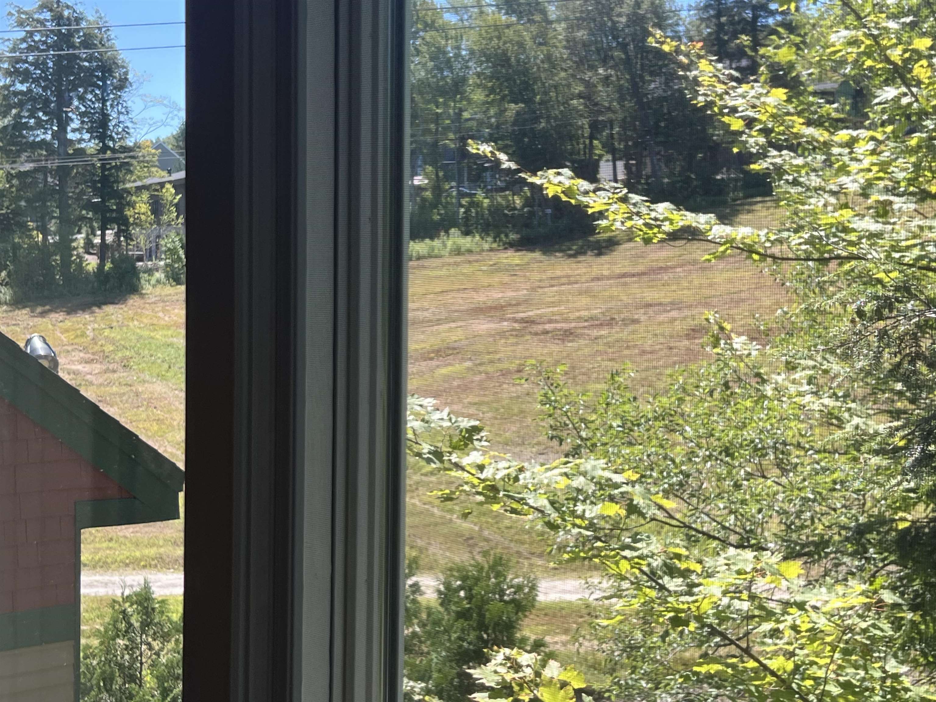View of slopes from living room window
