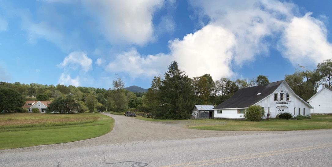 View from Road with Library Neigbor