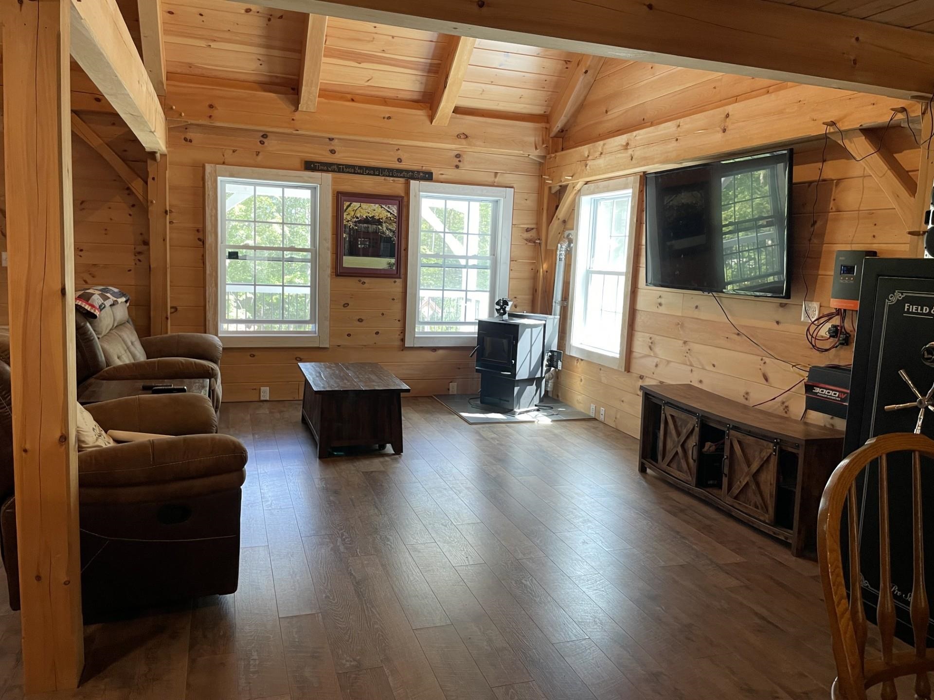 Living Room with Pellet Stove