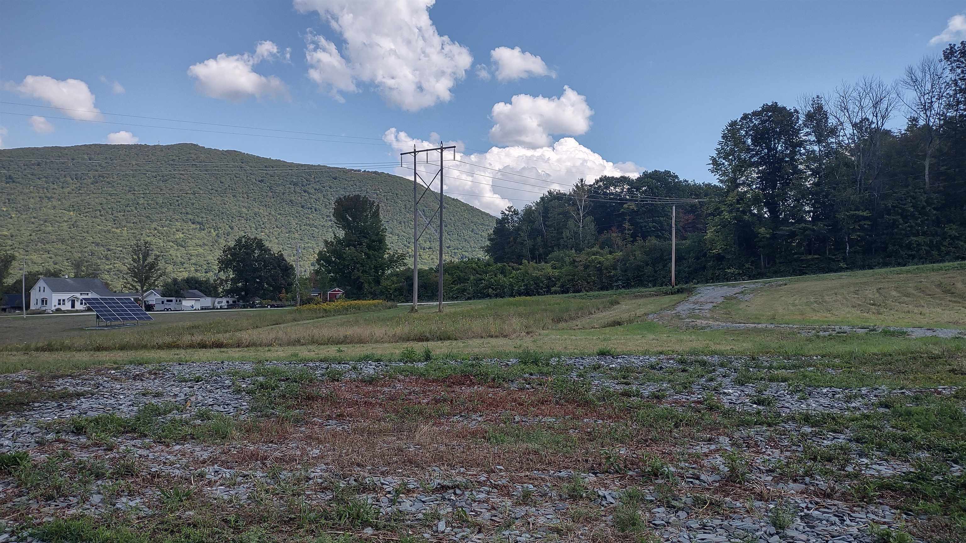 Looking a bit north from inside lot