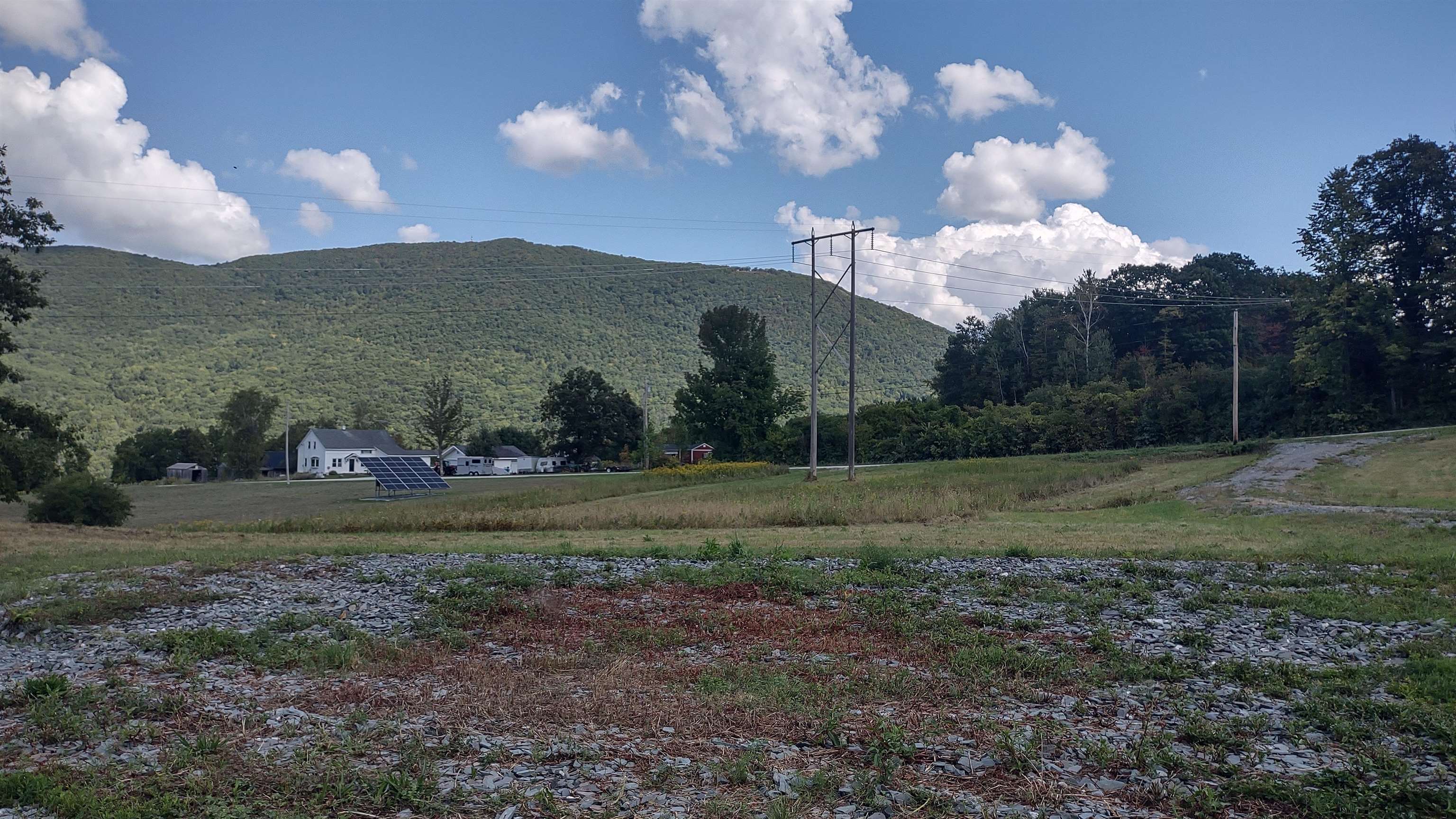 Looking a bit north from inside lot