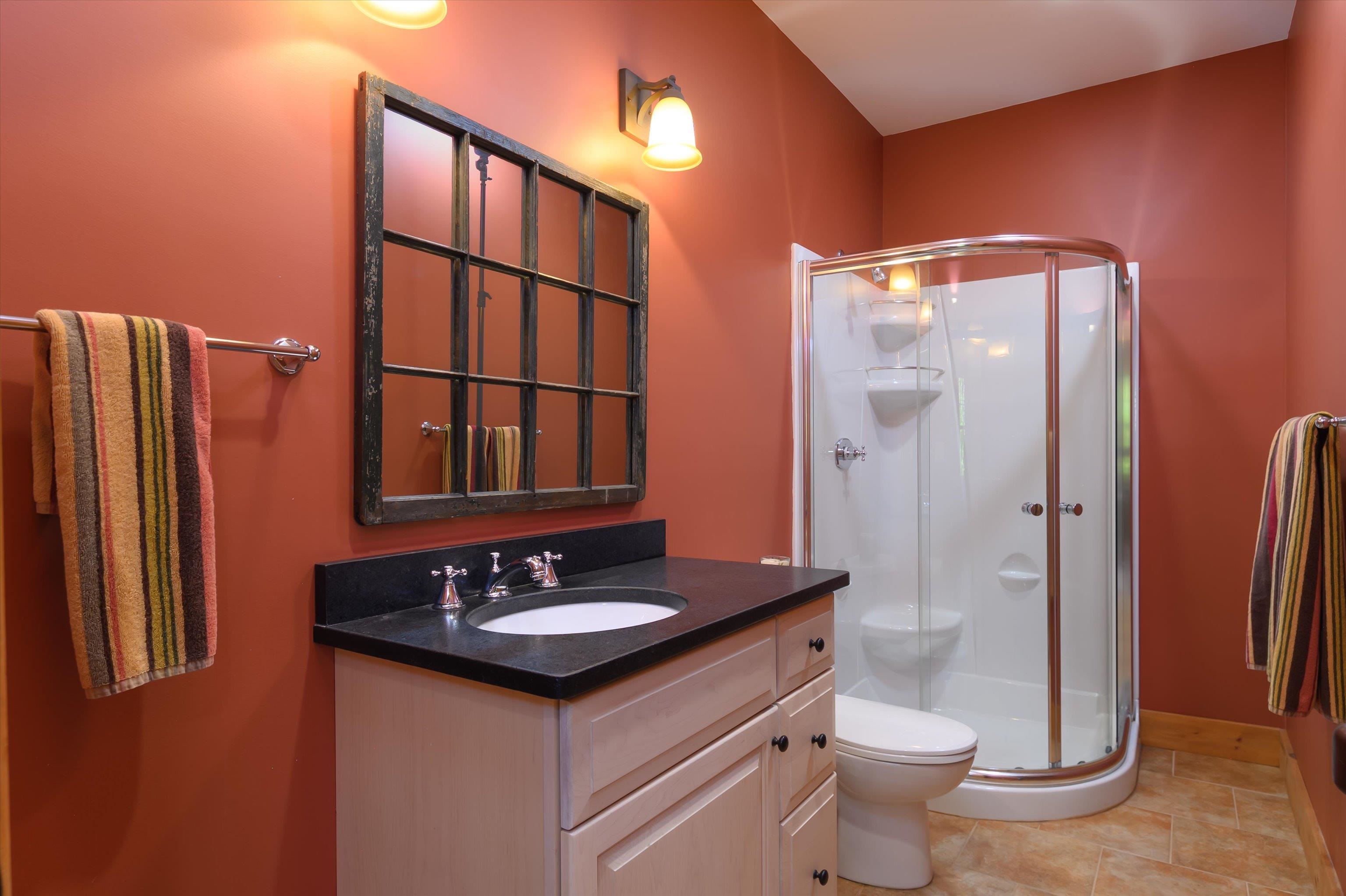 Three Quarter Bath on Lower Level