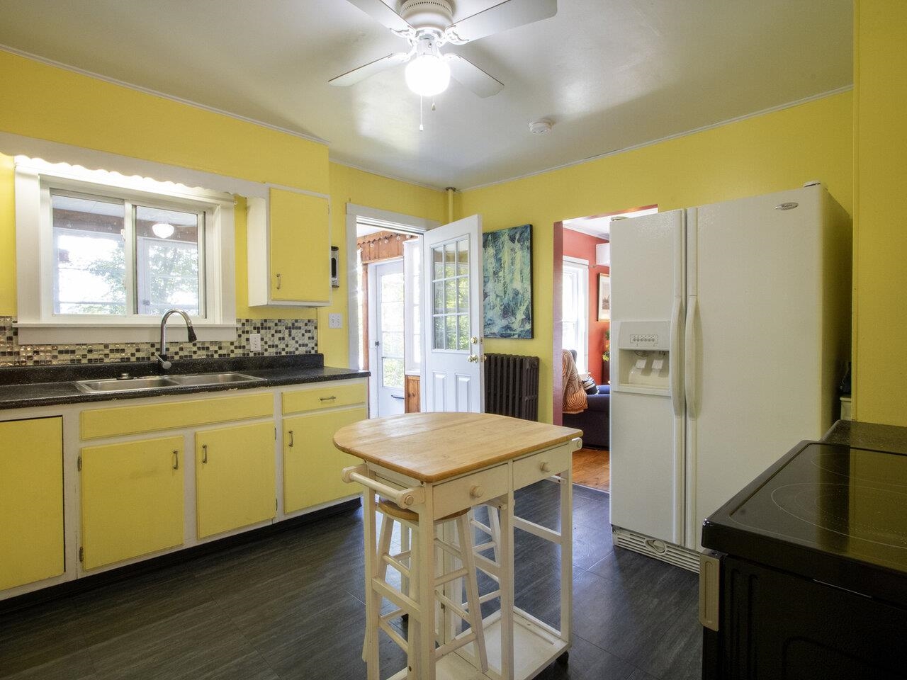 Cute and colorful kitchen