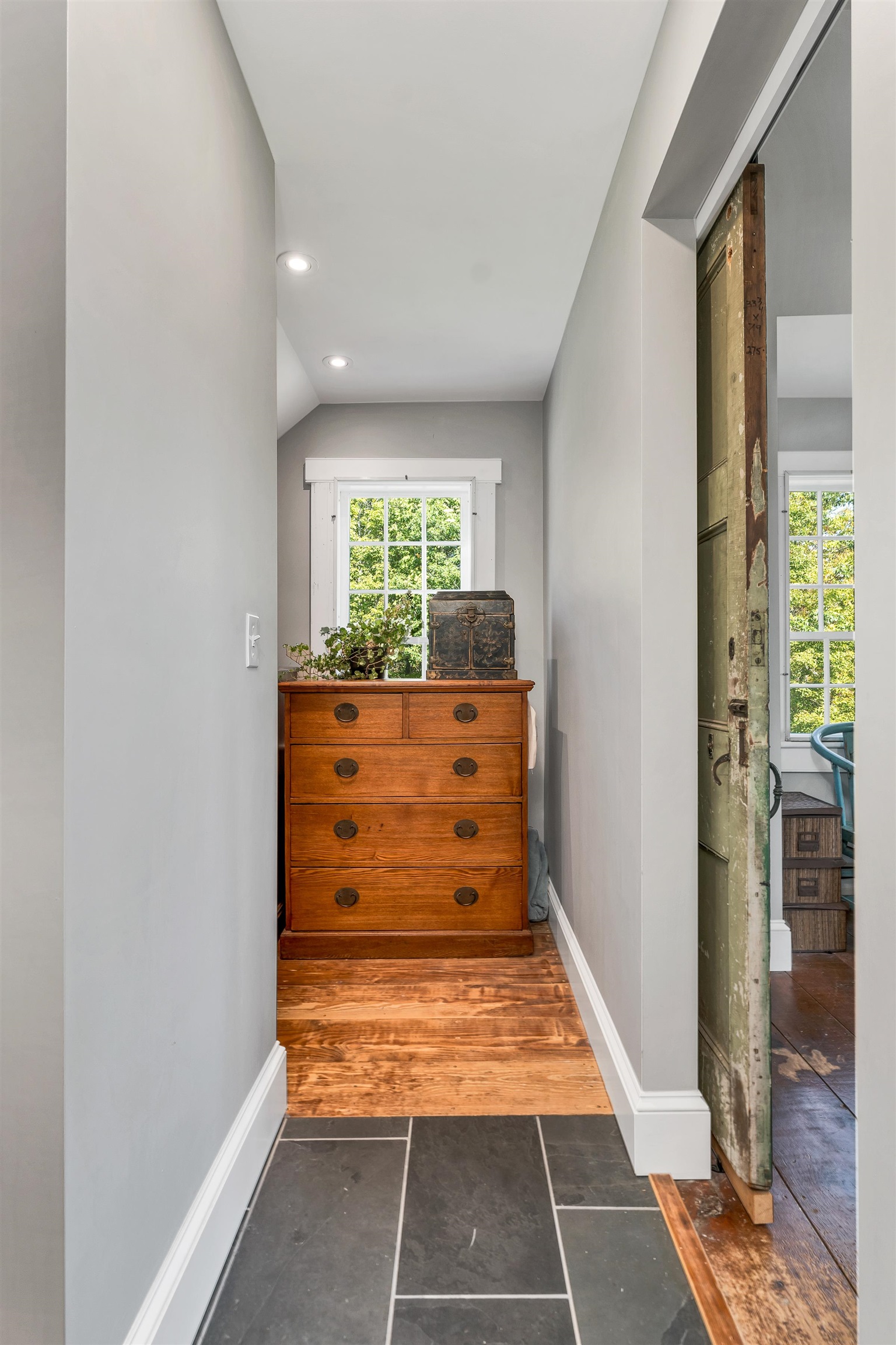 Walk in closet upstairs bedroom