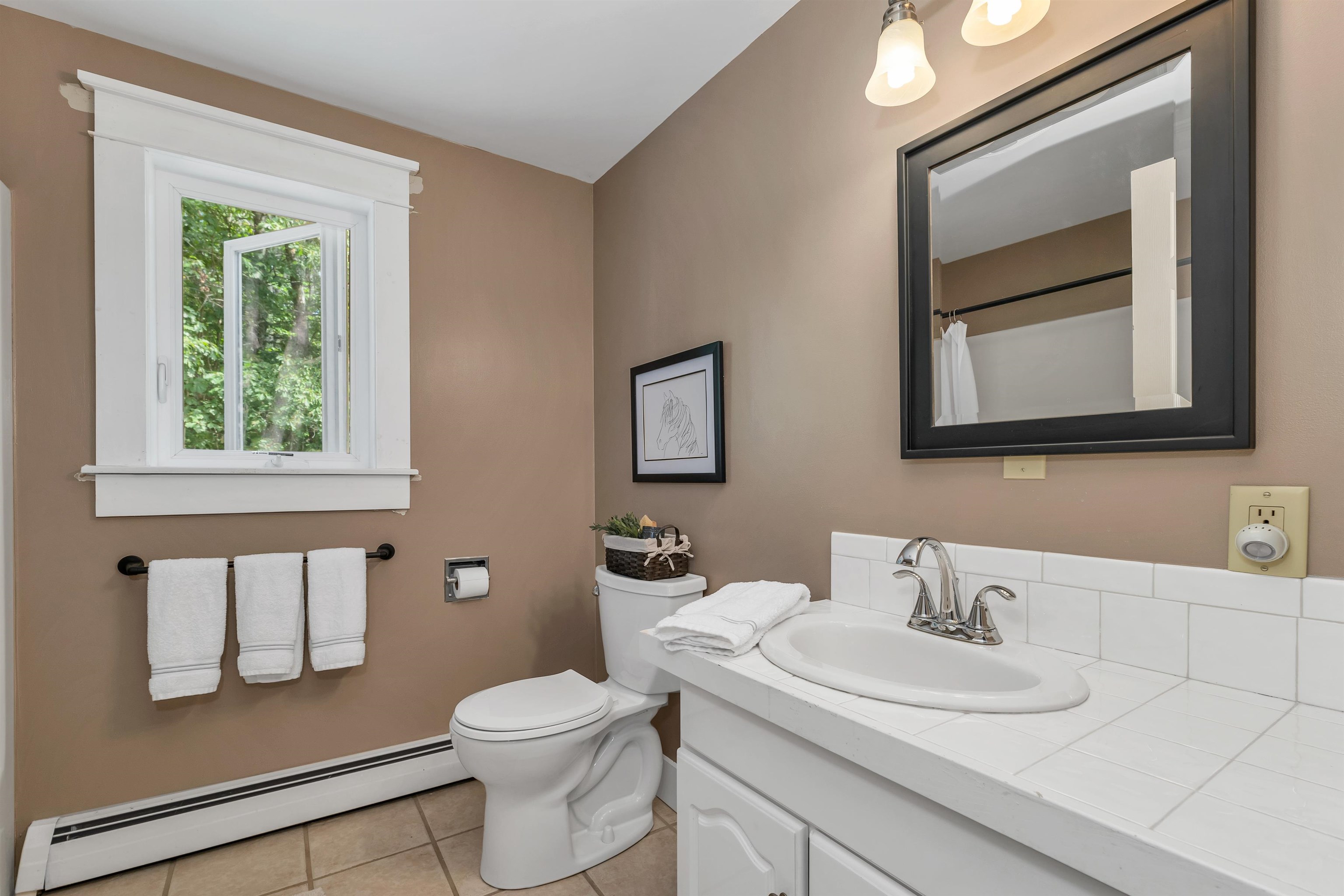 Half bath with laundry