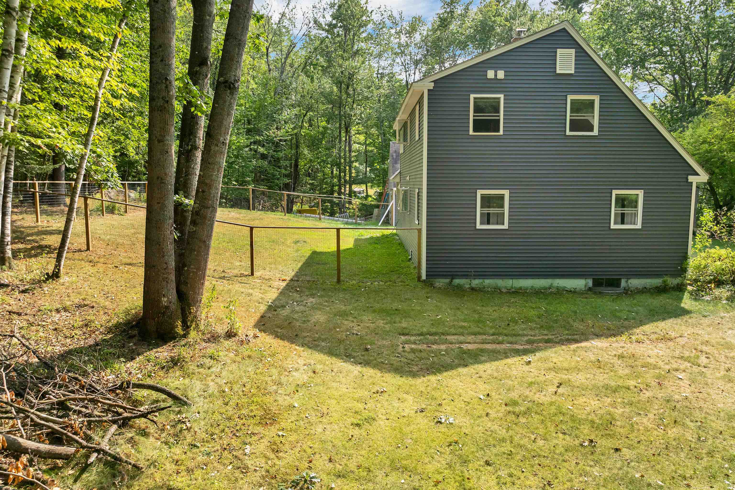 Fenced in back yard