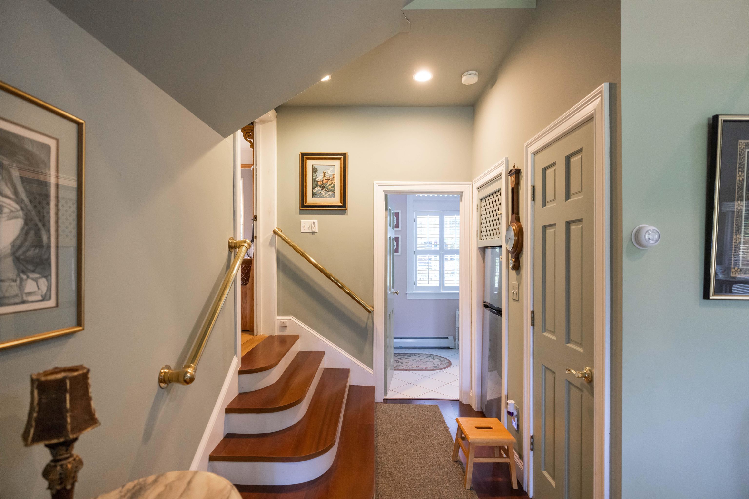 View from Gathering Area to Bedroom and Bathroom