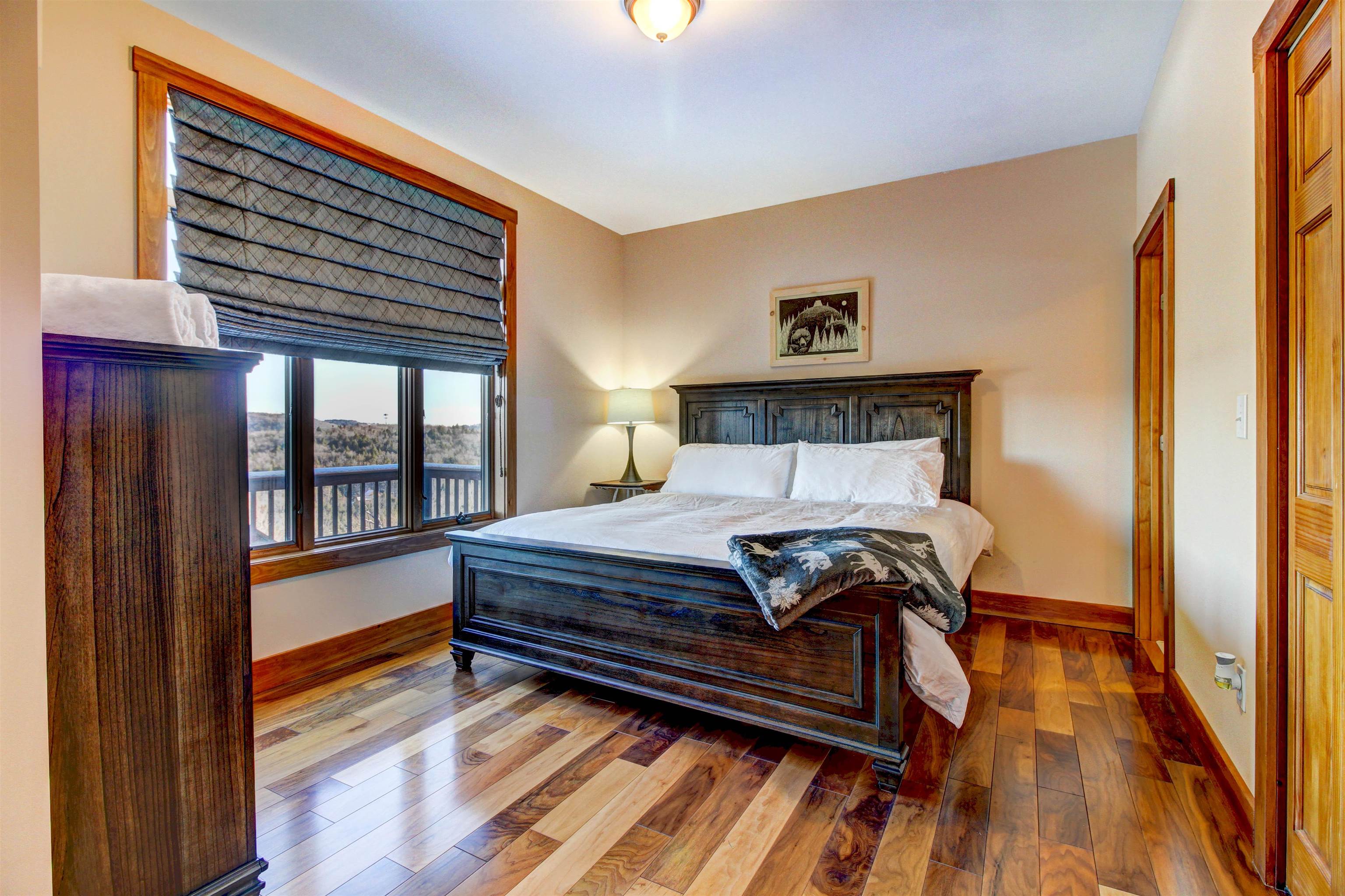 Primary bed and bath on 2nd floor off living area
