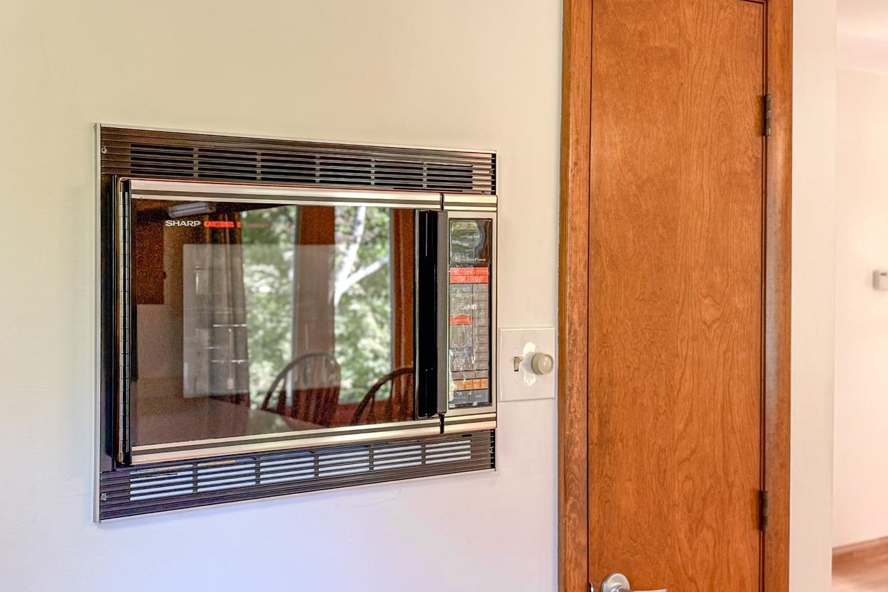 What a relic!  Built-in Wall Microwave! 24052394