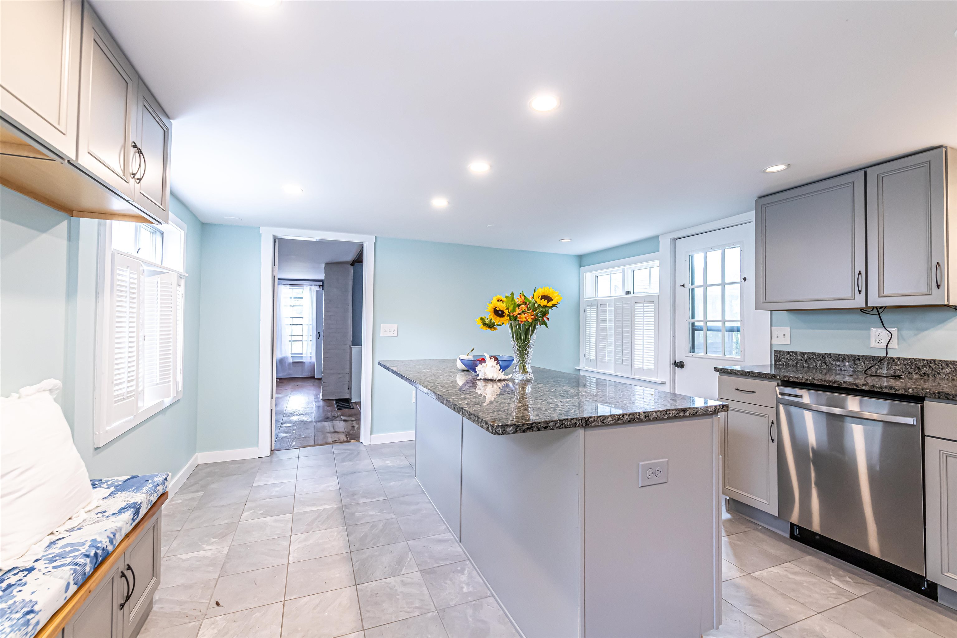 This Kitchen has room for a breakfast table as well