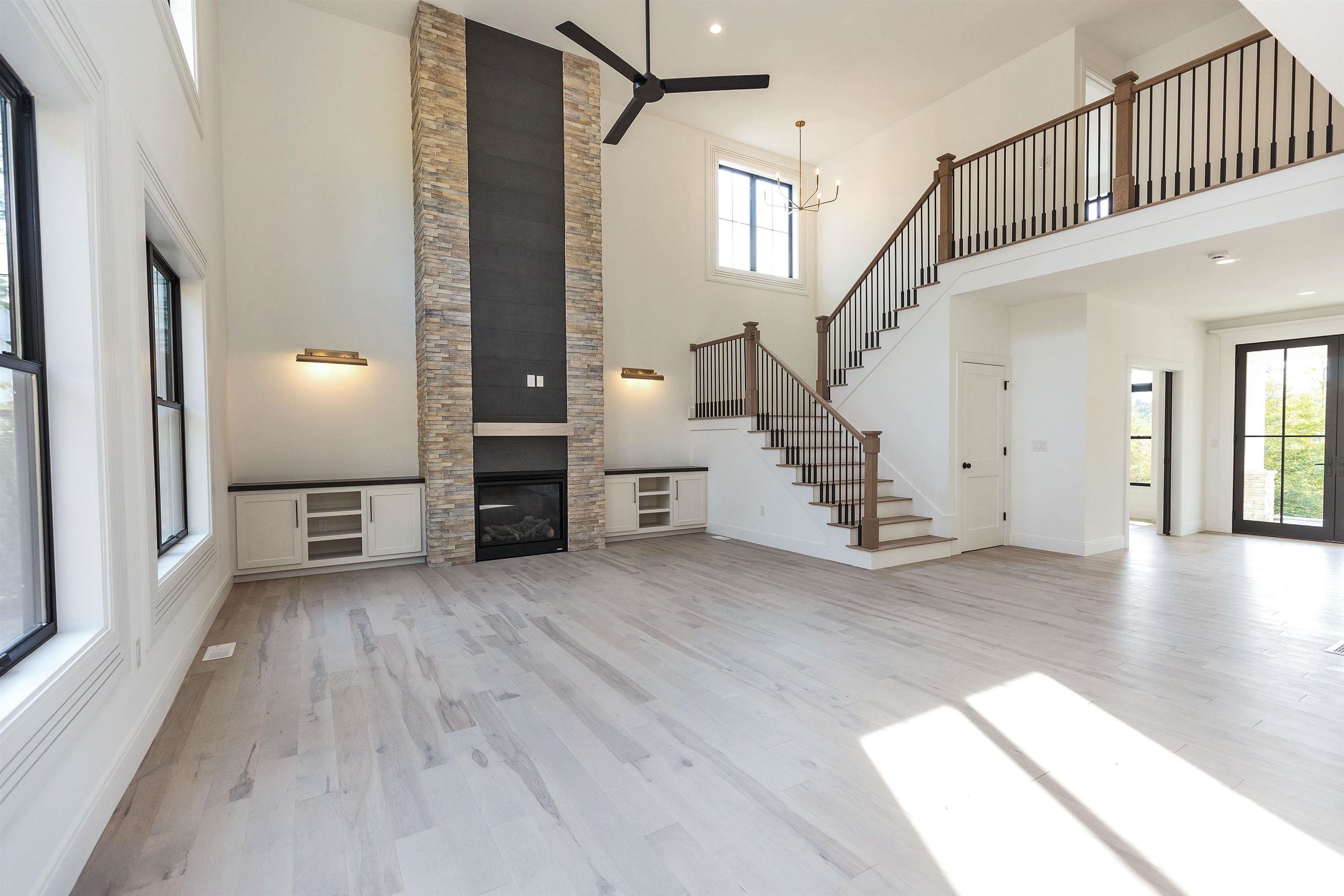 Two Story Stone Fireplace - Previously Built