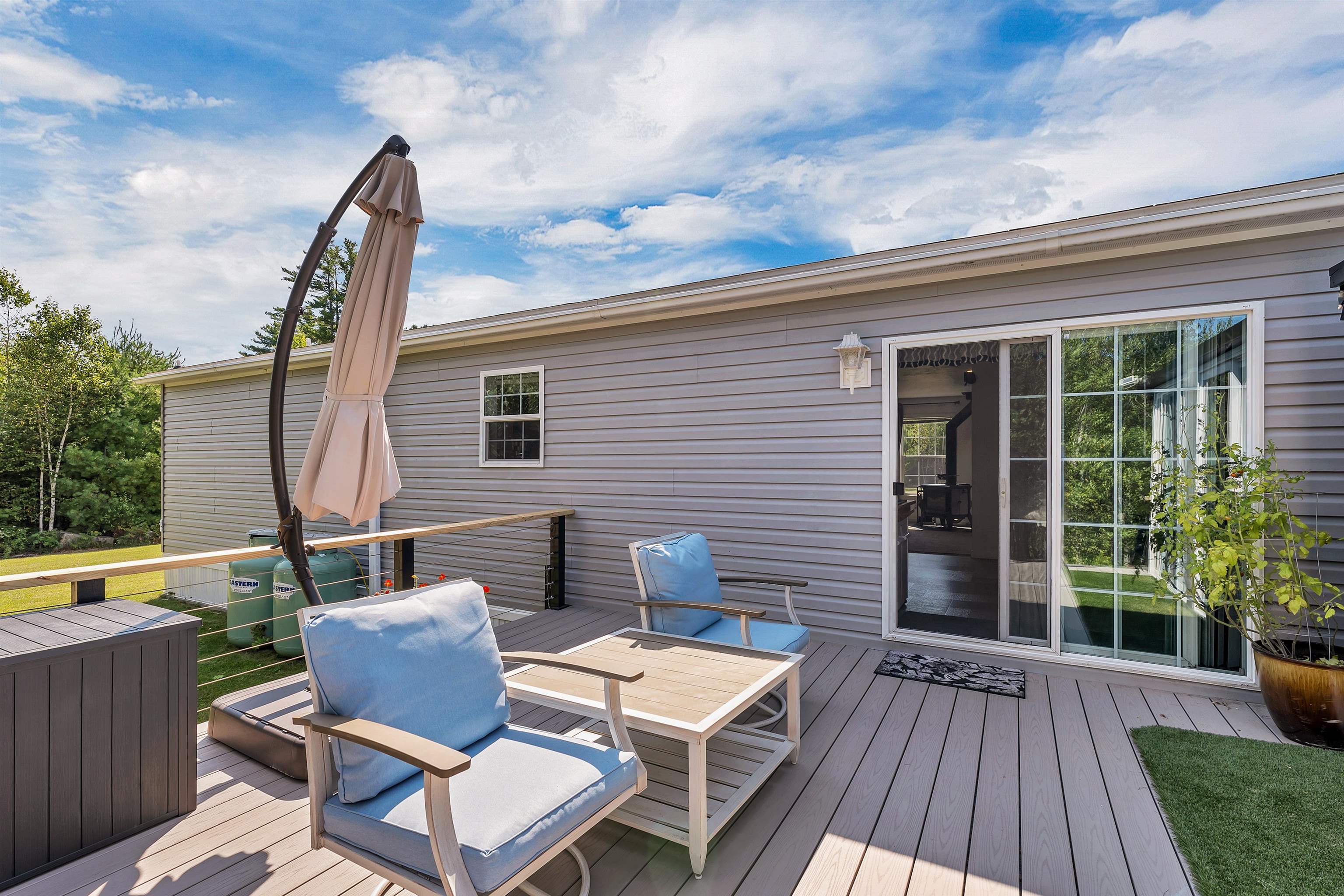 Deck off back of house
