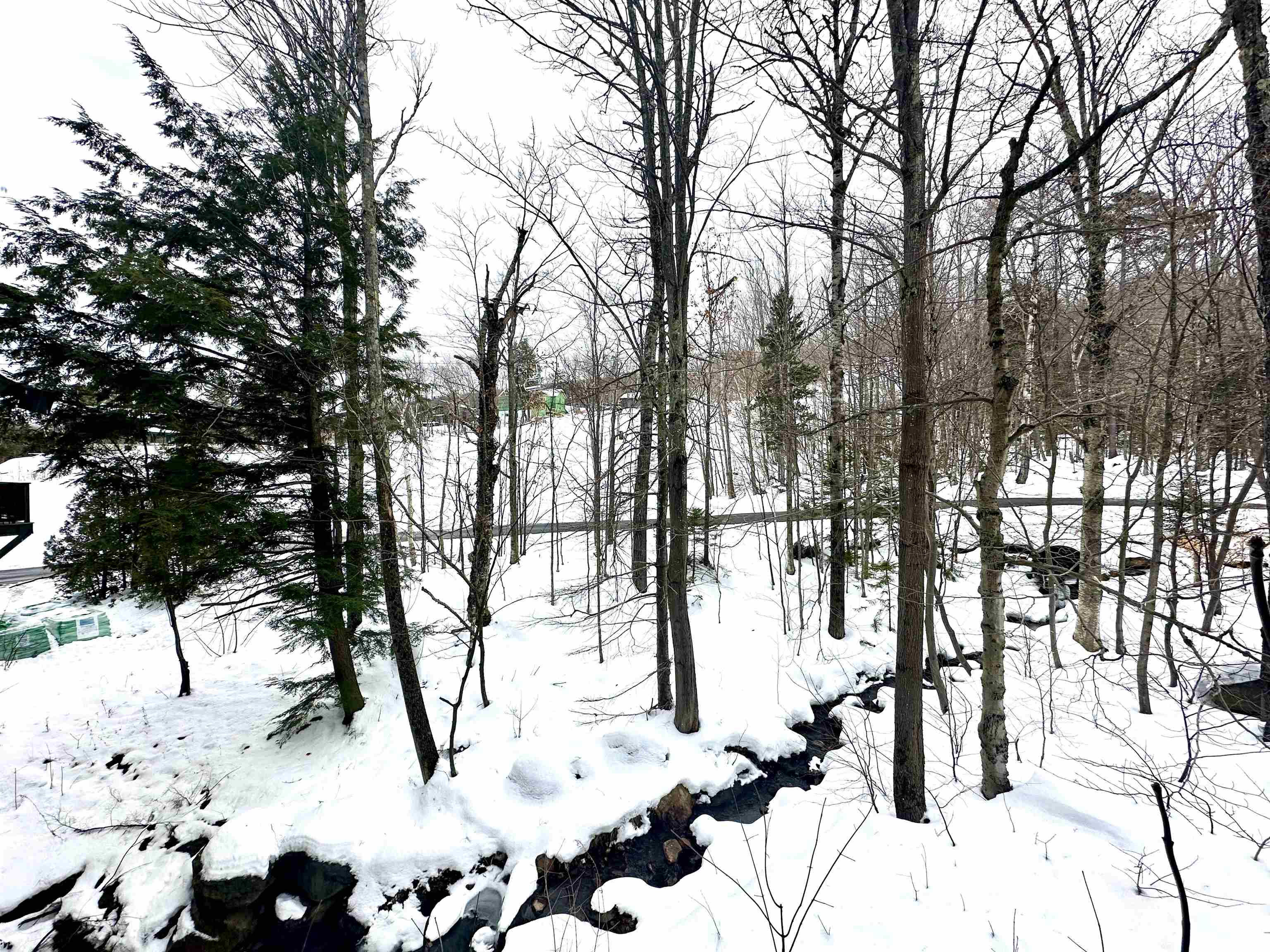 Listen to the babbling brook from your deck!