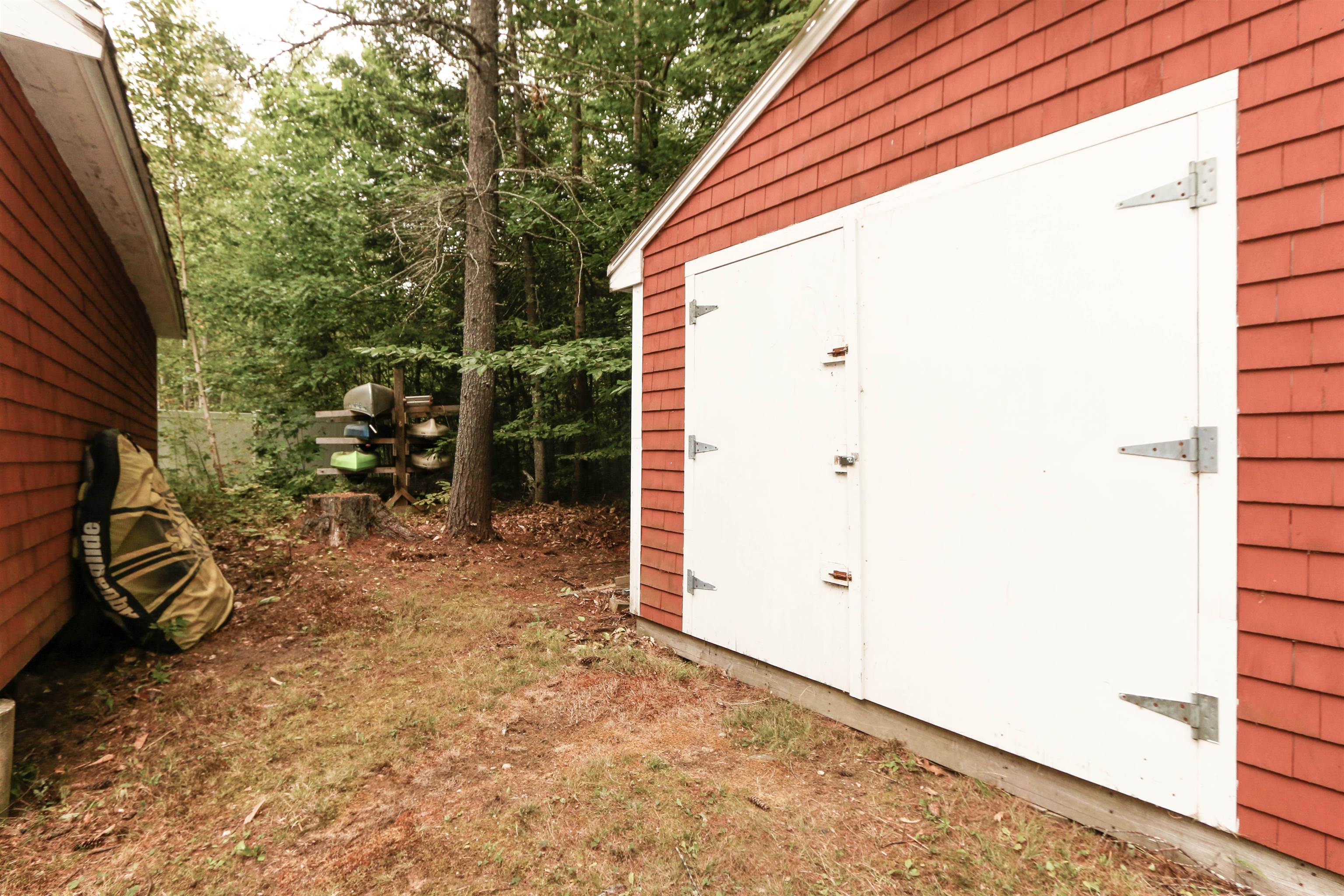 Wood Shed & Kayak Rack