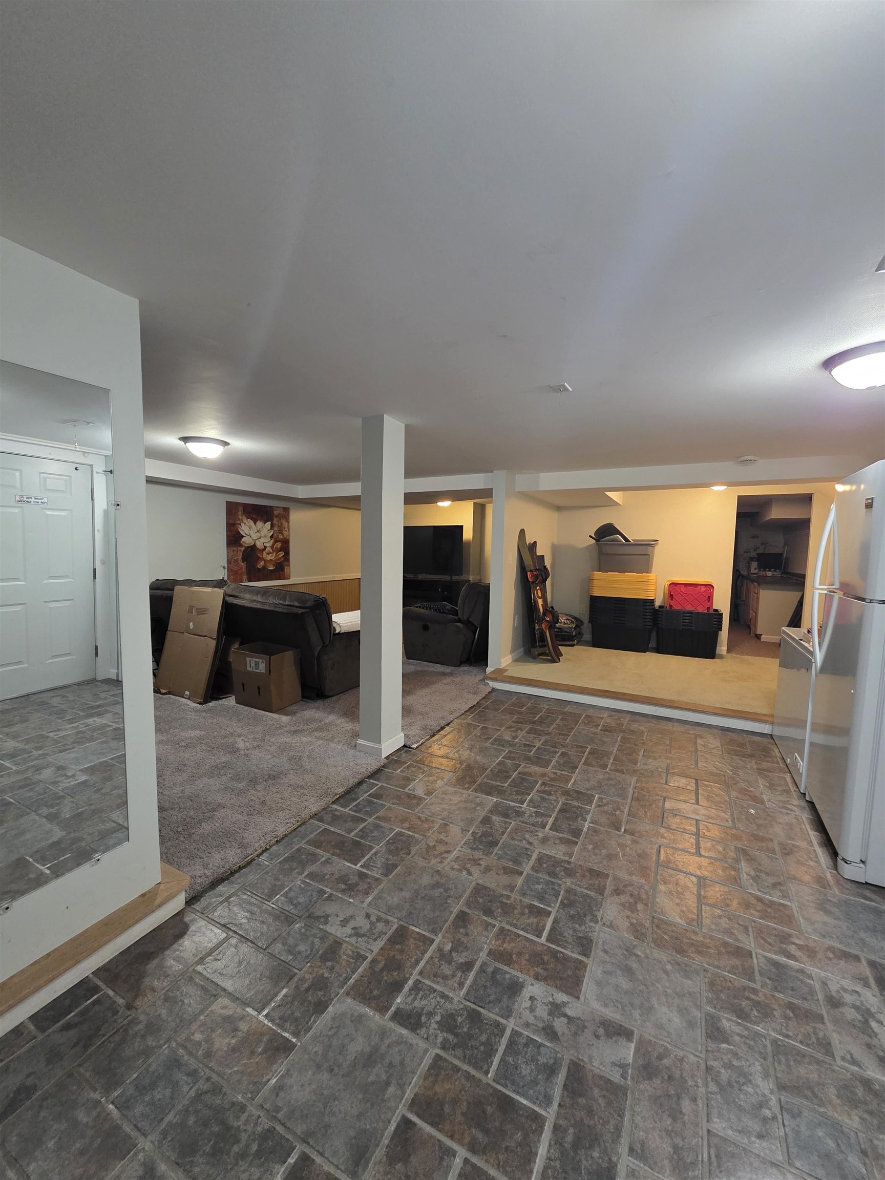 finished basement space
