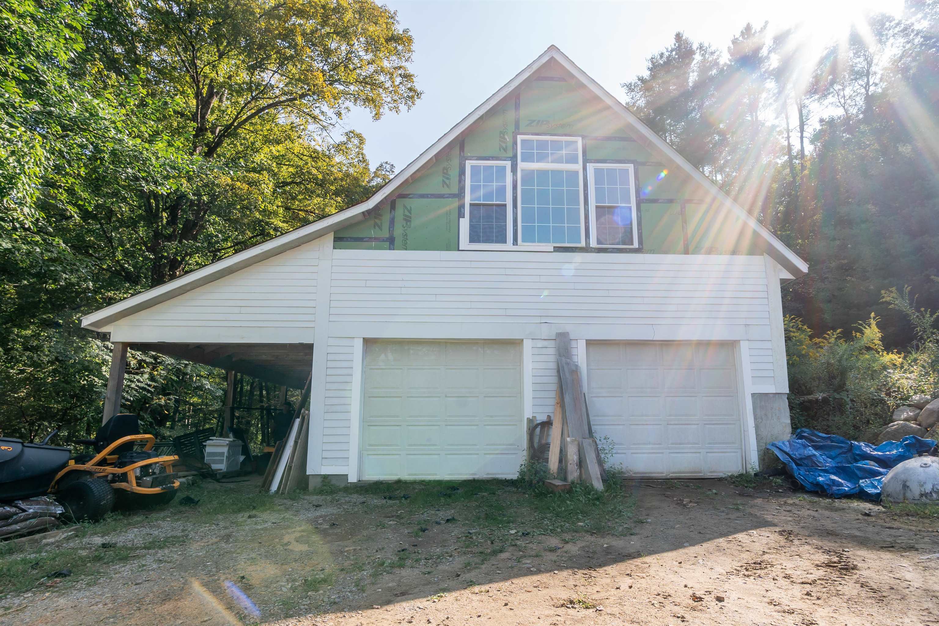 Two Car Garage with Space Upstairs