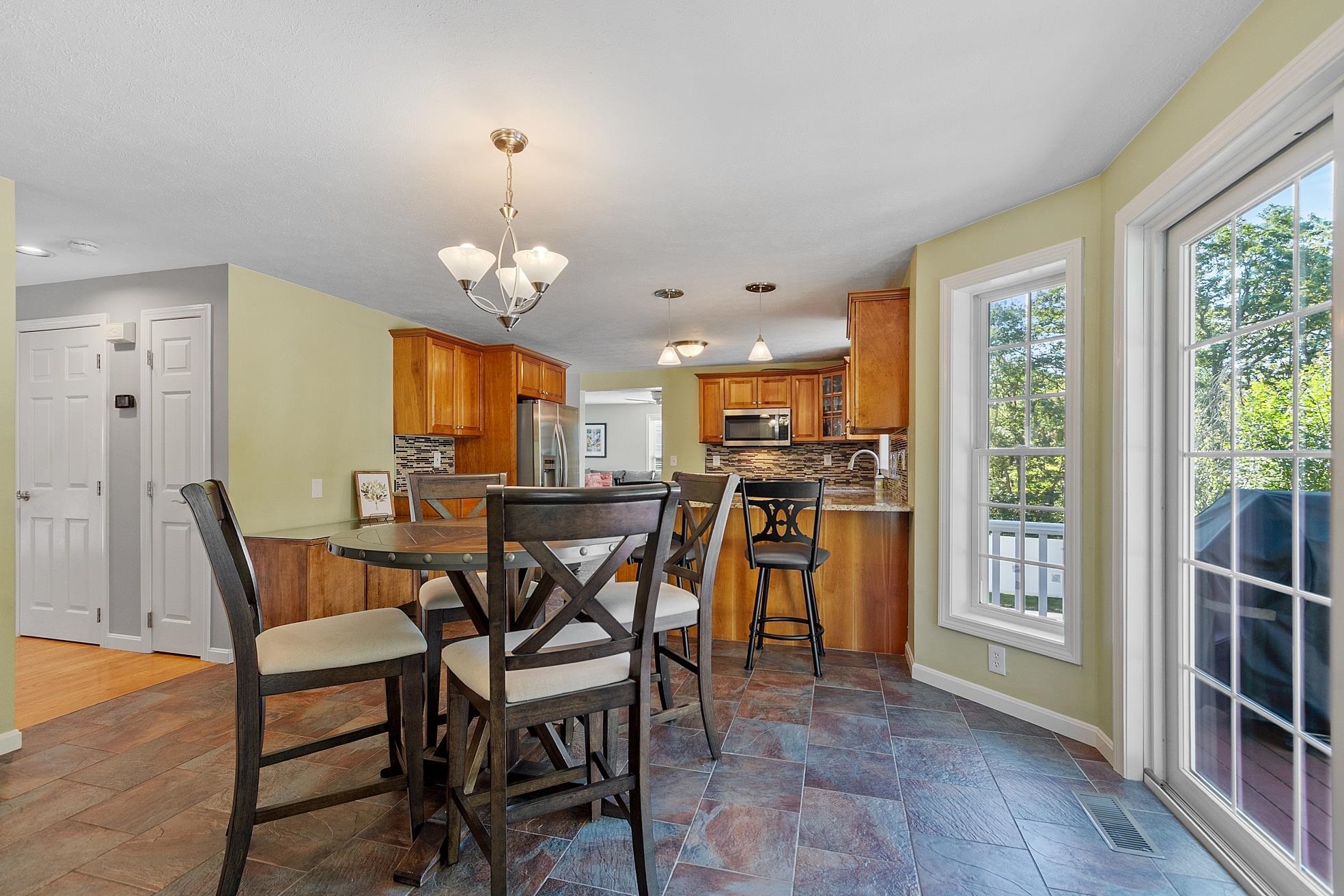 Breakfast nook and pantry closet