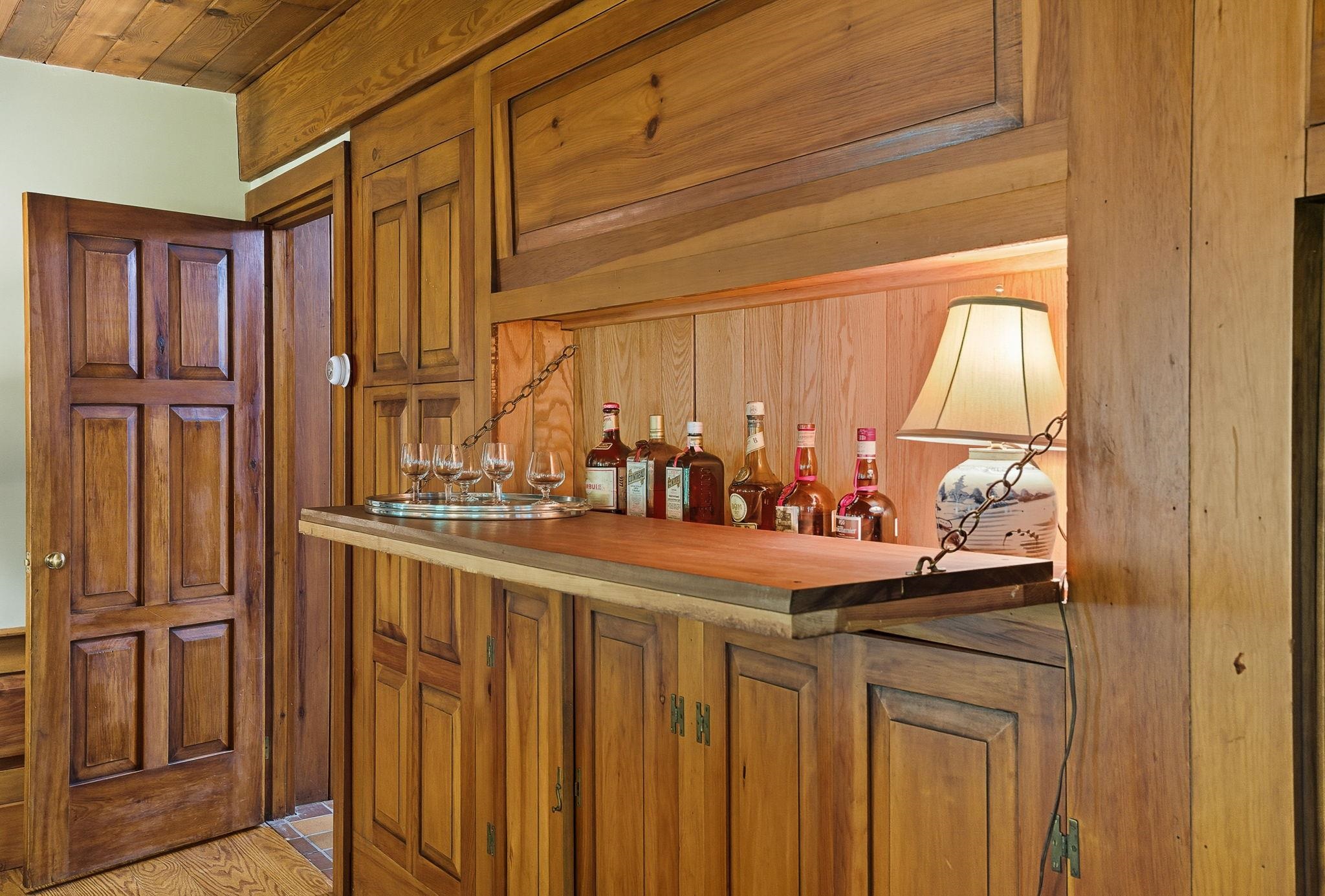 Bar Space Behind Paneling