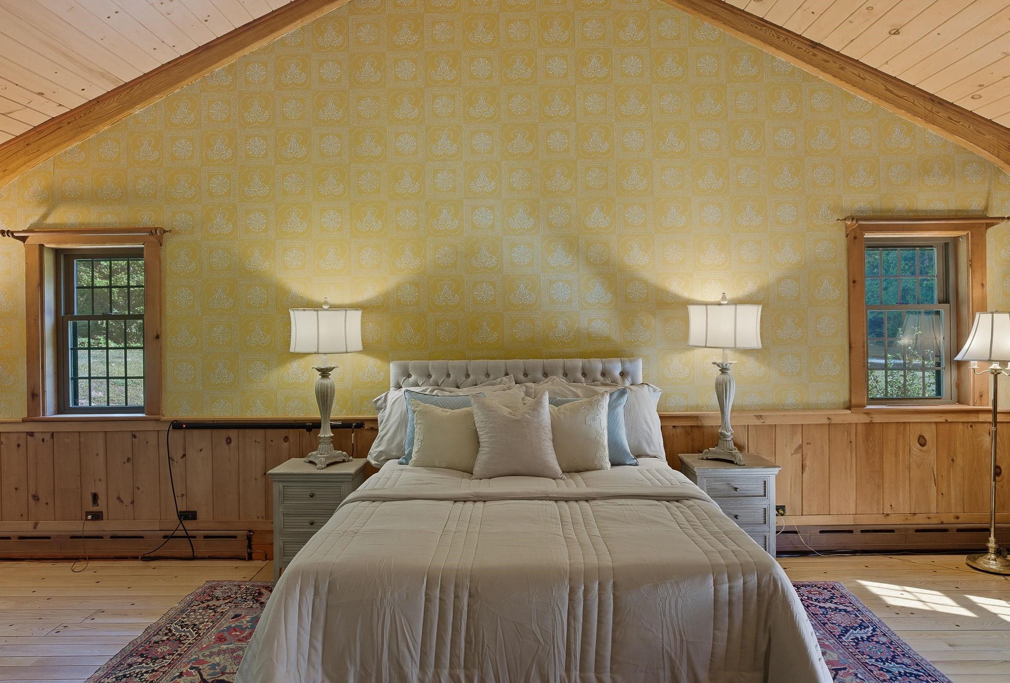 1st Floor Primary Bedroom with Vaulted Ceiling