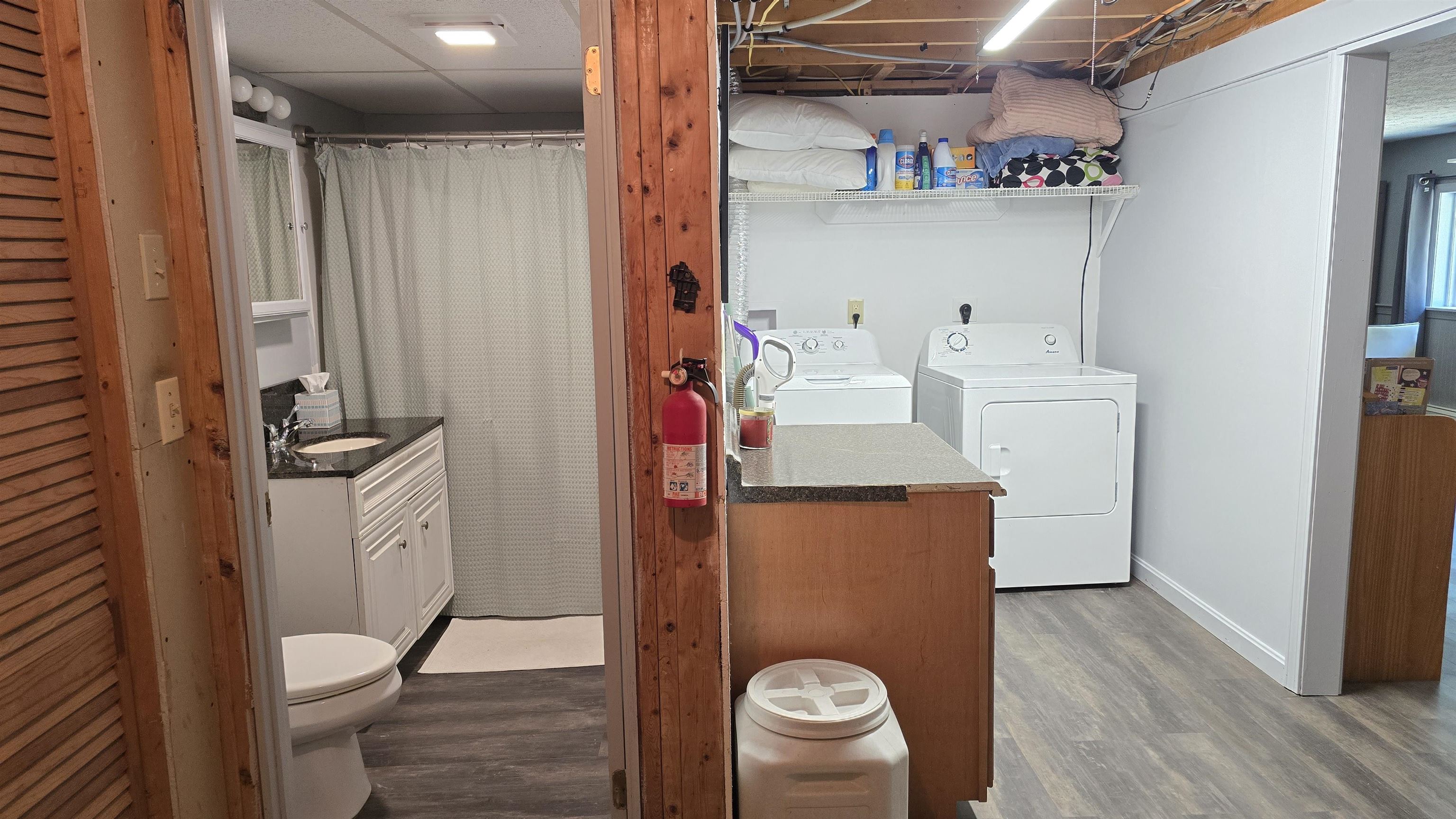 Full Bathroom/Laundry Basement