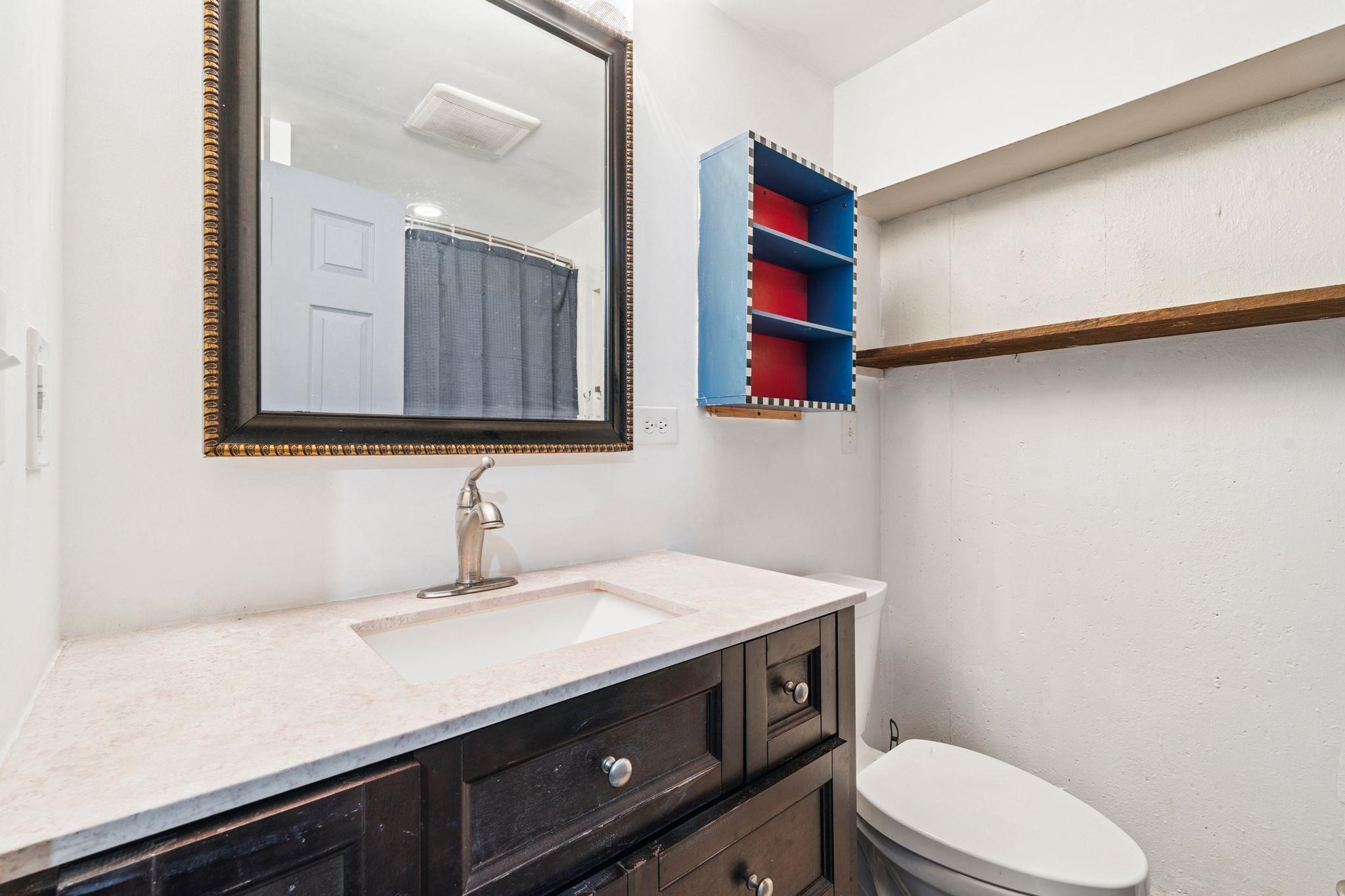 3/4 bath in basement