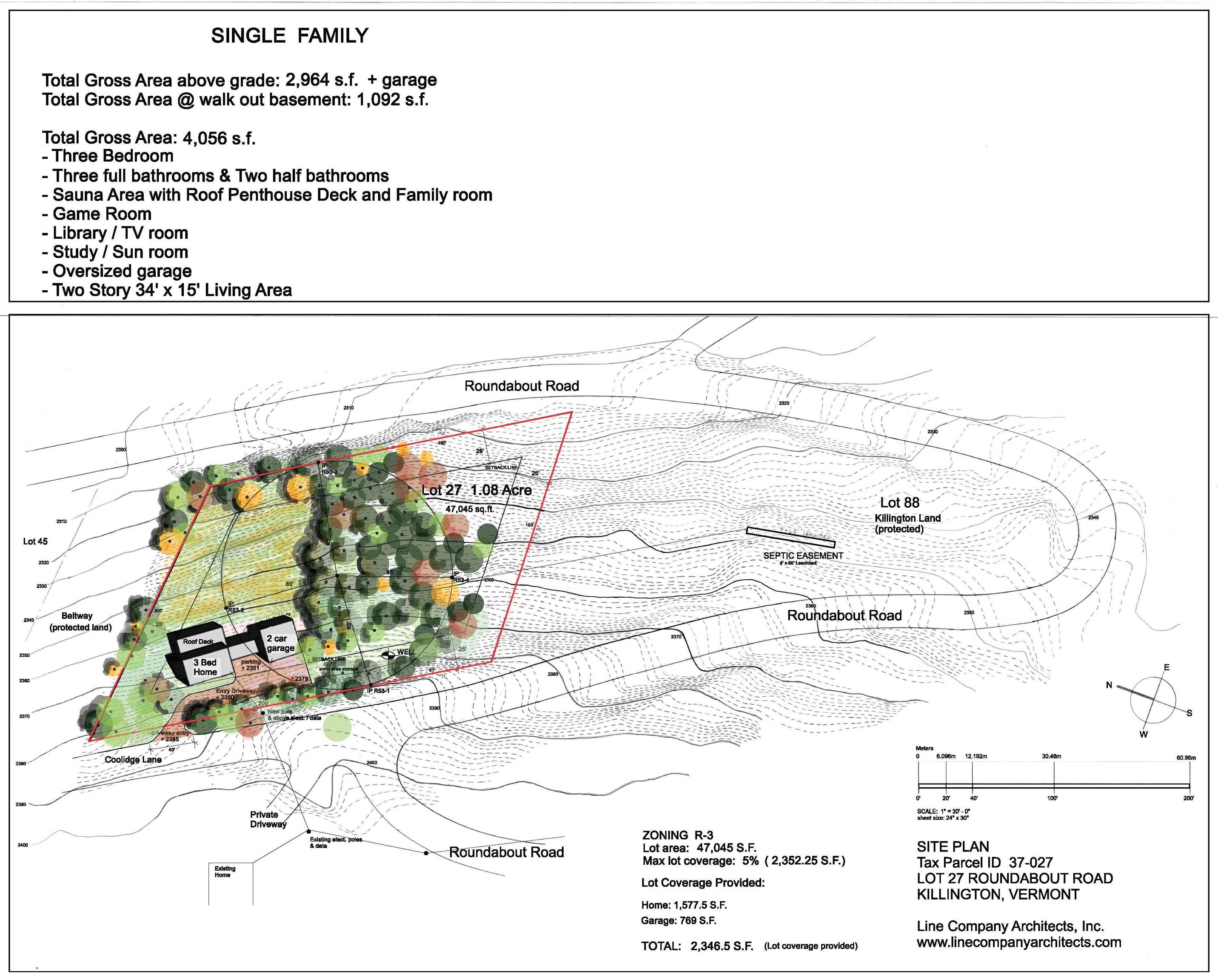 Site plan created by Owner