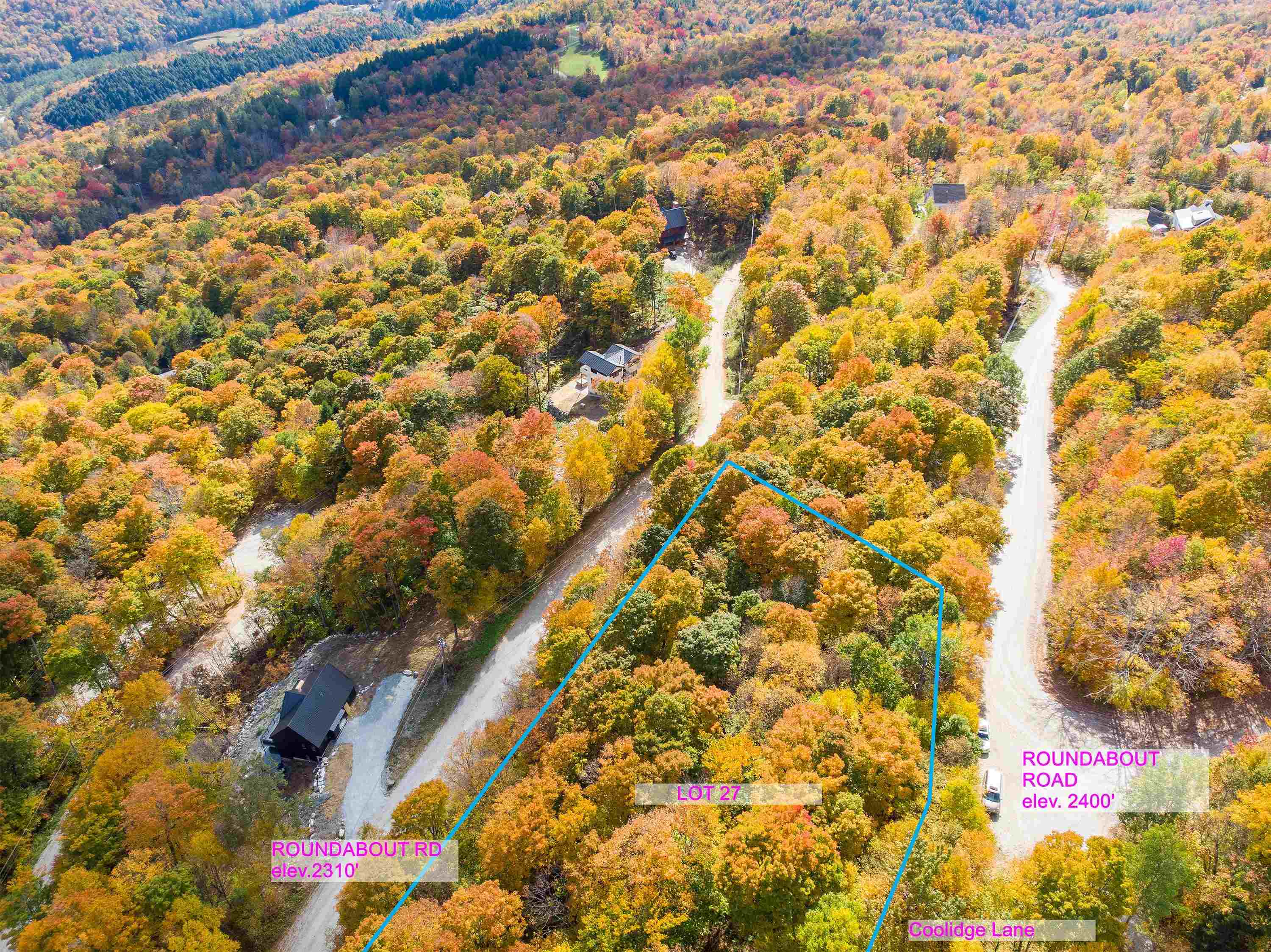 Aerial view of Roundabout Rd