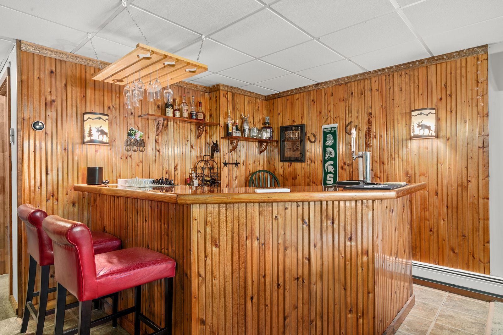 ENTERTAIN FRIENDS AT THE BAR
