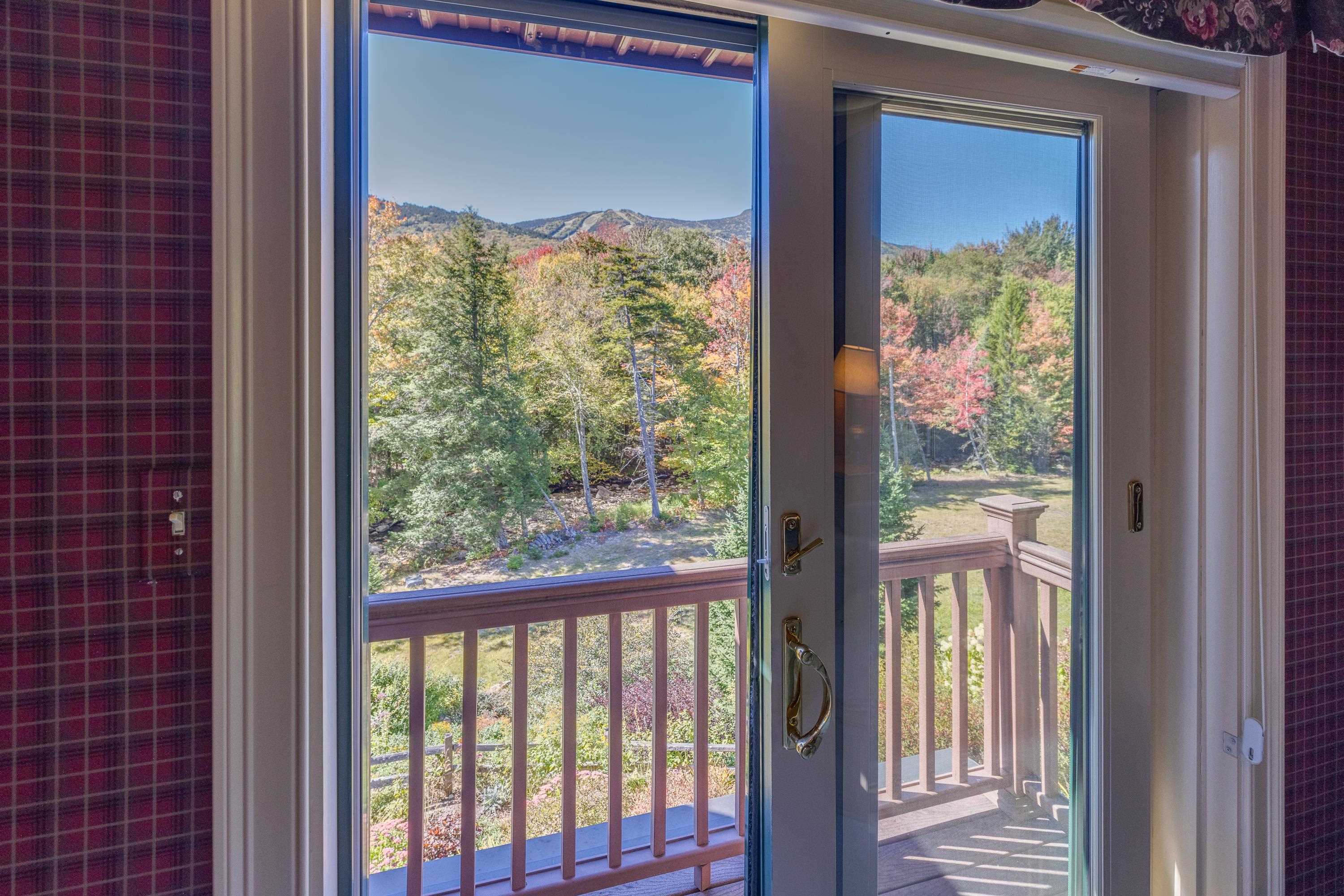 ... and offers beautiful views of the ski mountain