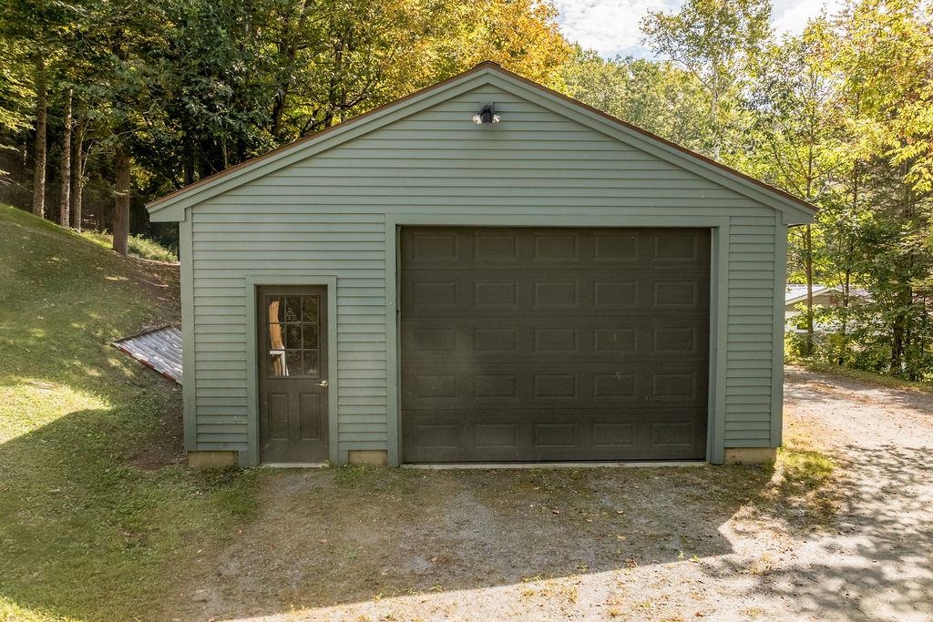 Oversized Garage with Workshop Area