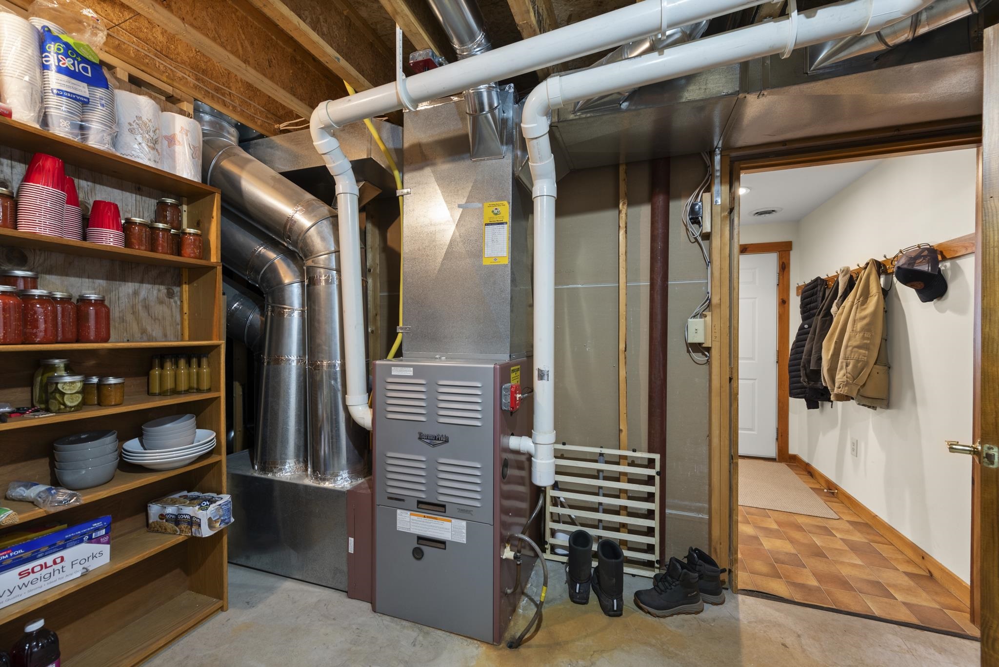 The utility area