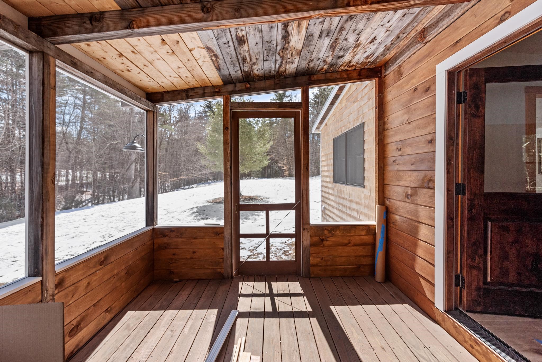 screen porch off the front door