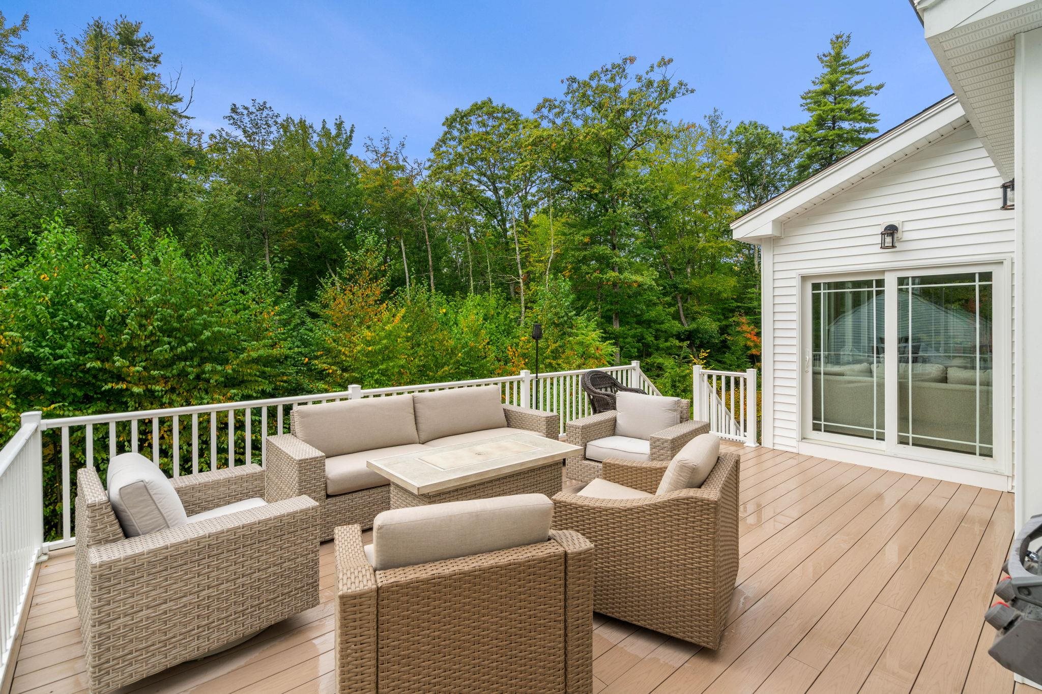 Composite Deck Off Of Kitchen