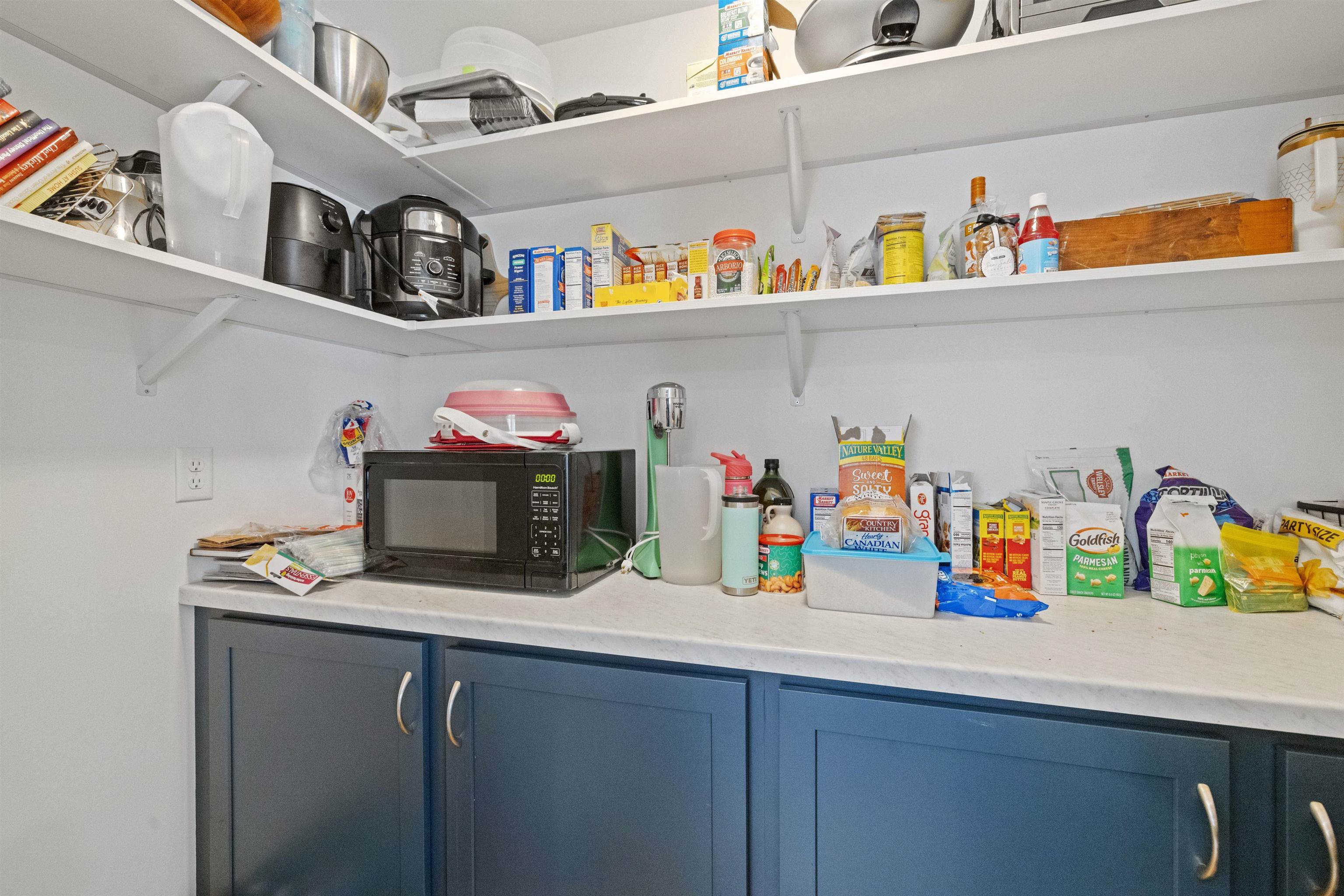 butlers pantry for all your snacks and countertop appliances