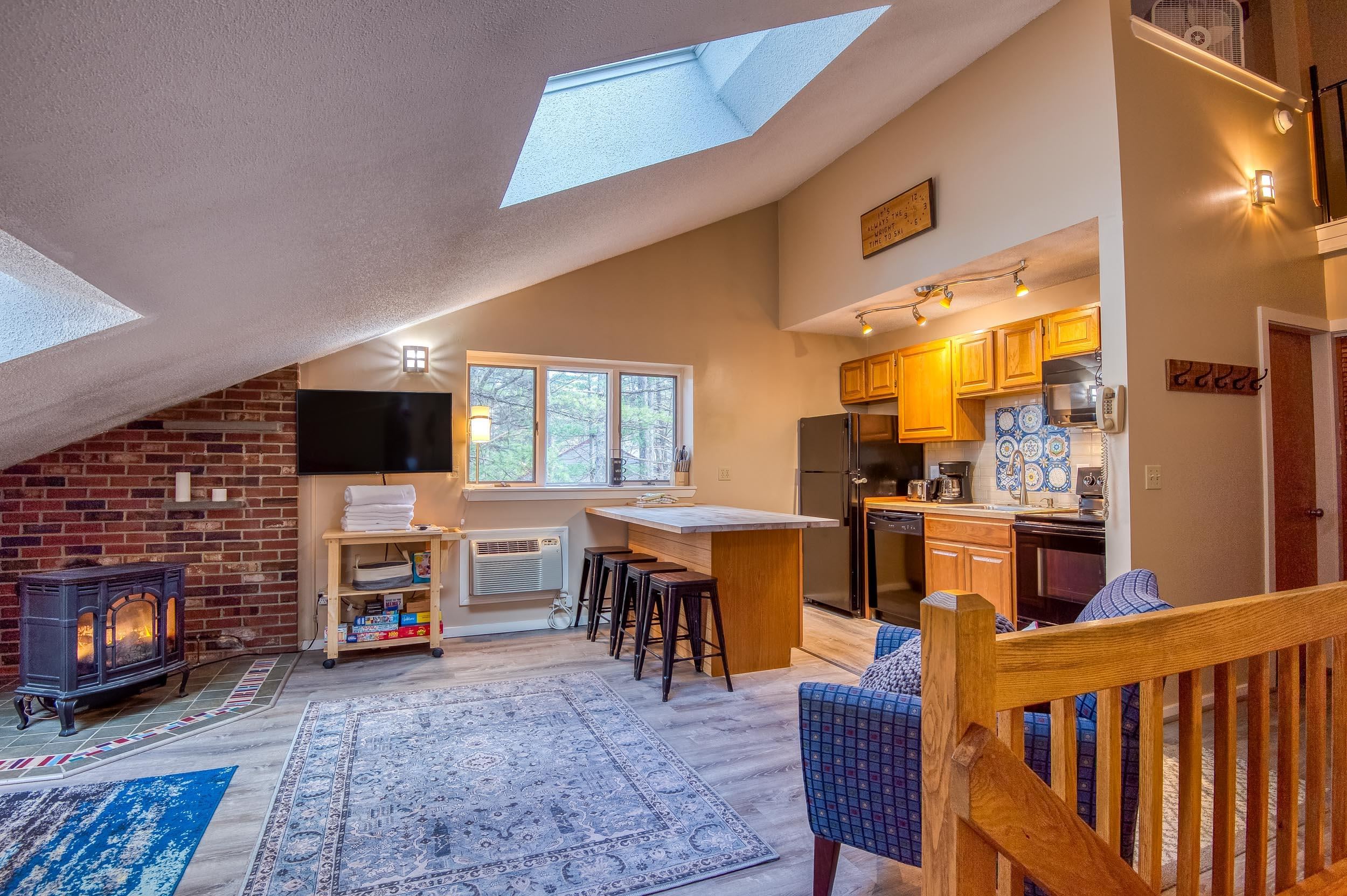 Warm and inviting after a day outside.
