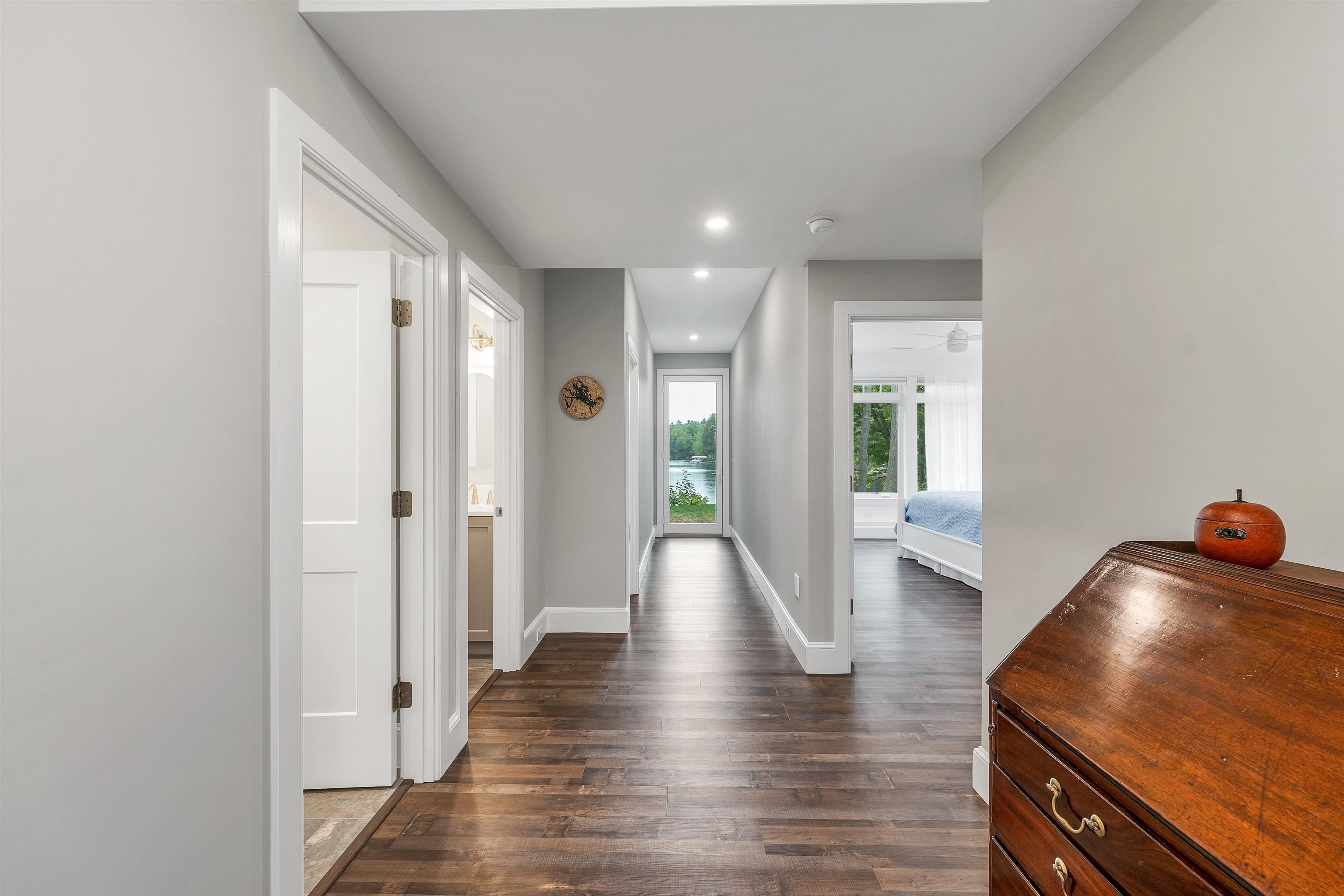 walk directly out to the lake from the lower level