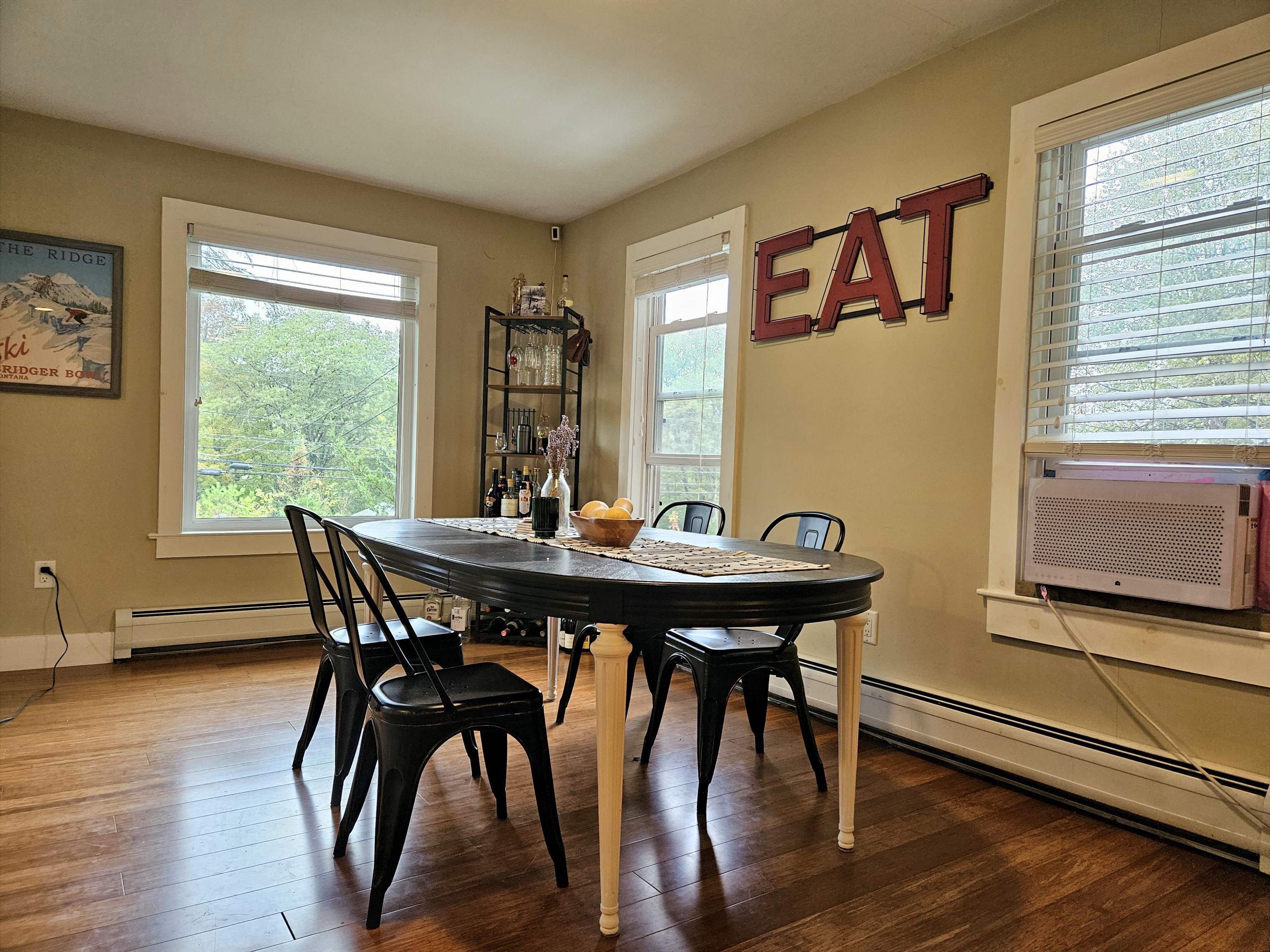 Dining area off the living room