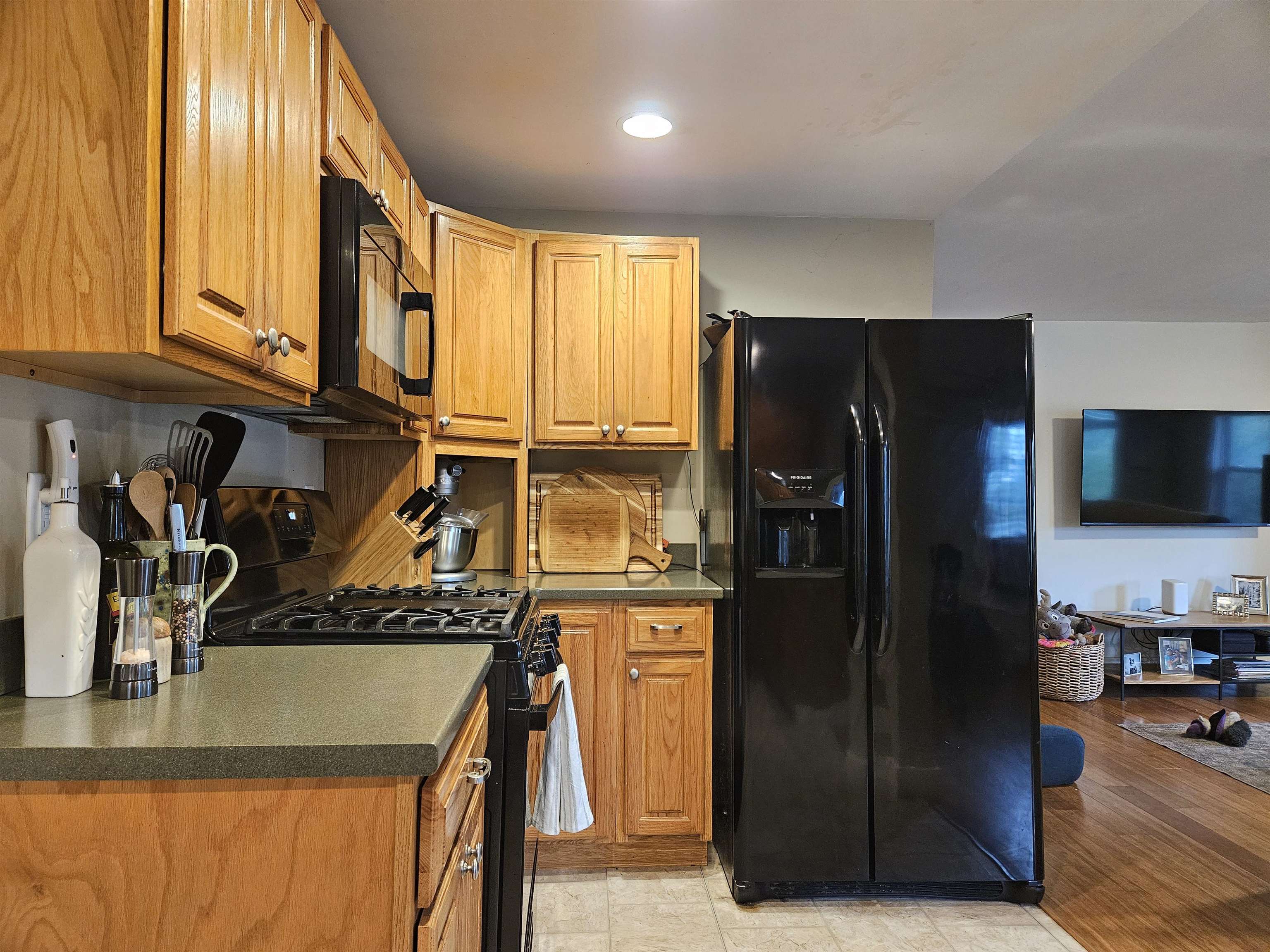 Updated propane stove and refrigerator