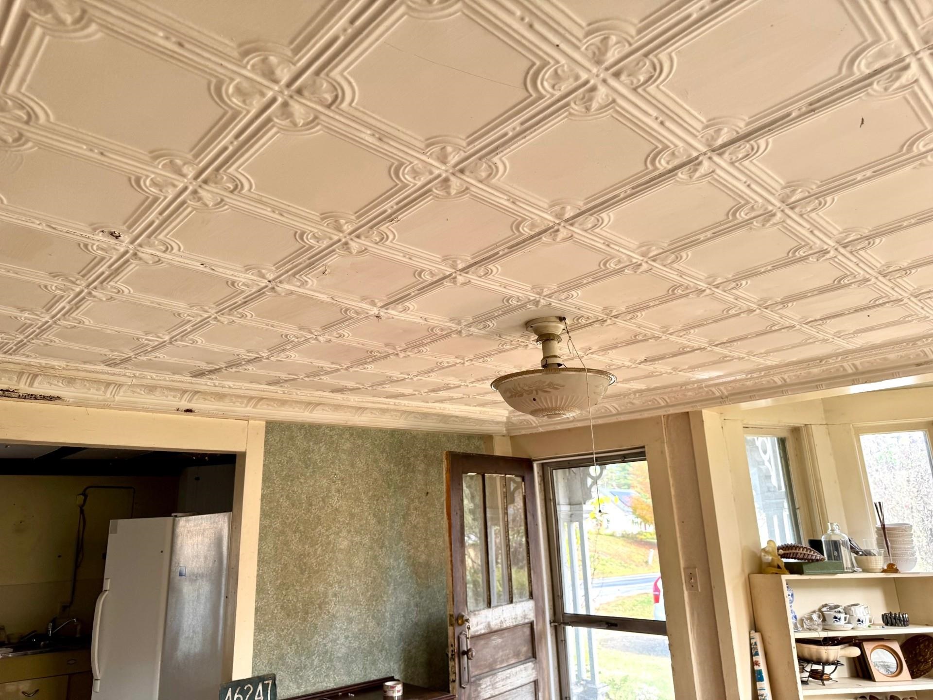 Antique tin ceilings