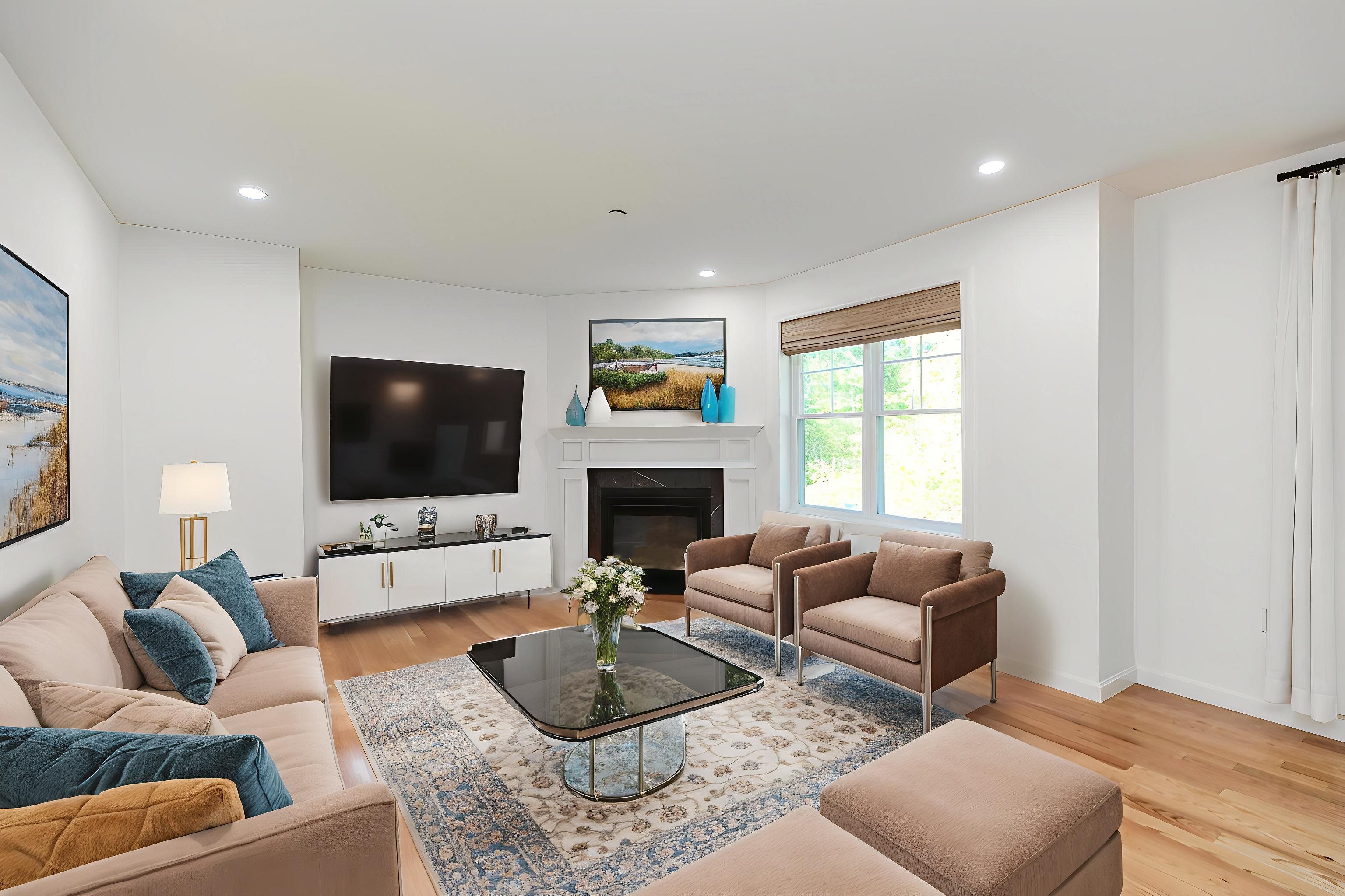 Virtually Staged Family Room 24204234