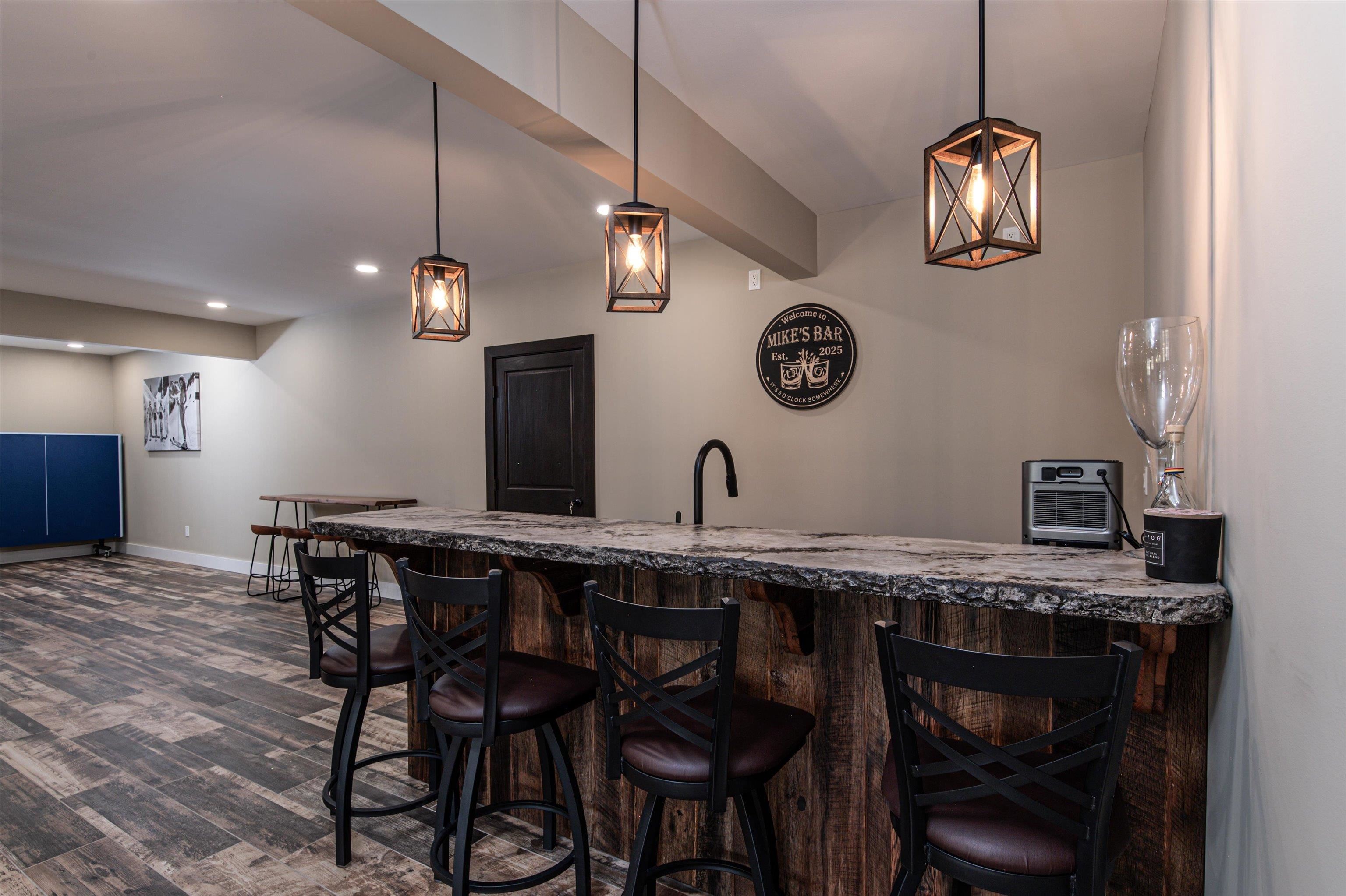 Bar and Ping Pong Areas