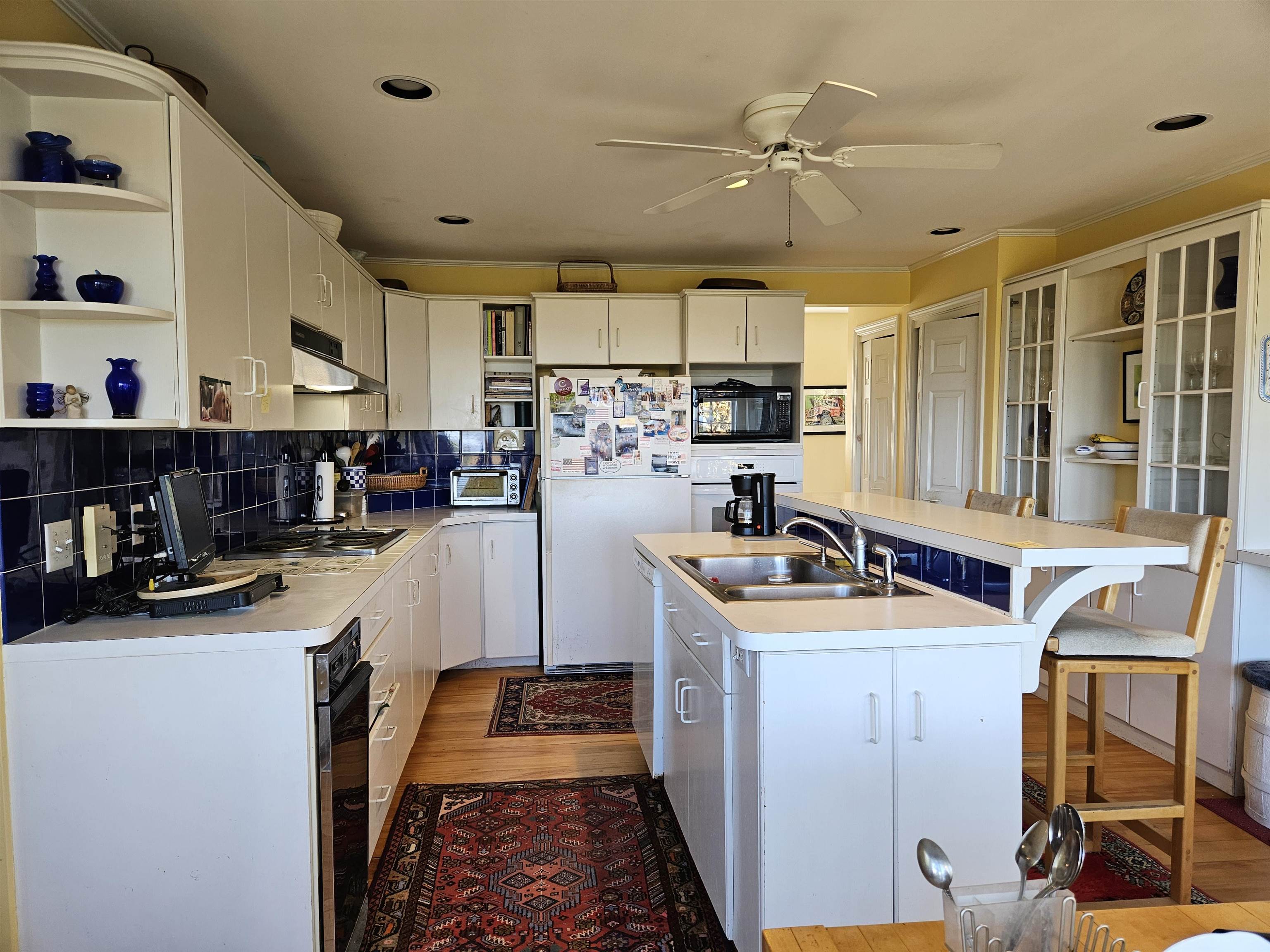 Spacious eat-in kitchen with dining area