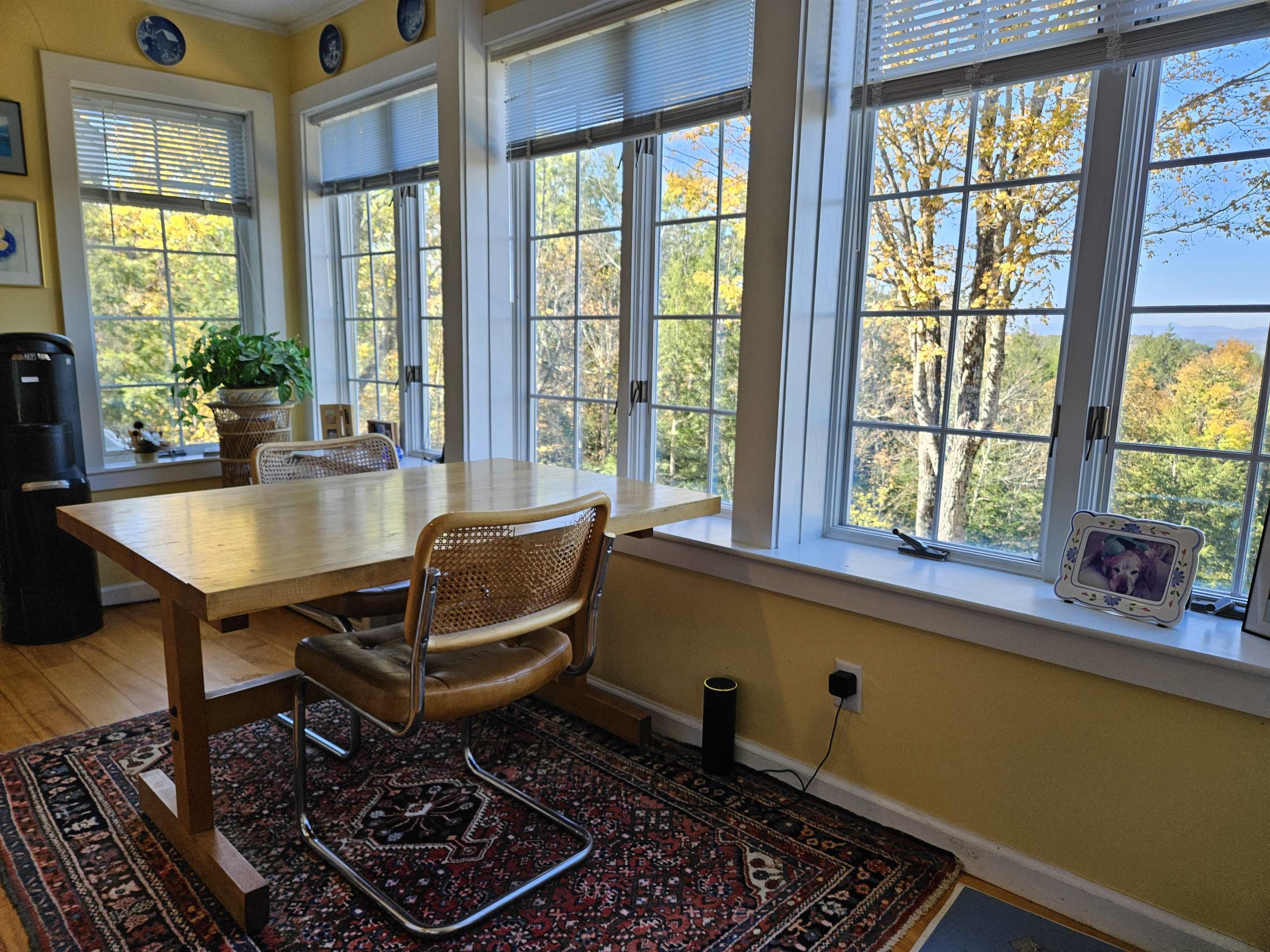 Dining area in kitchen with fabulous views