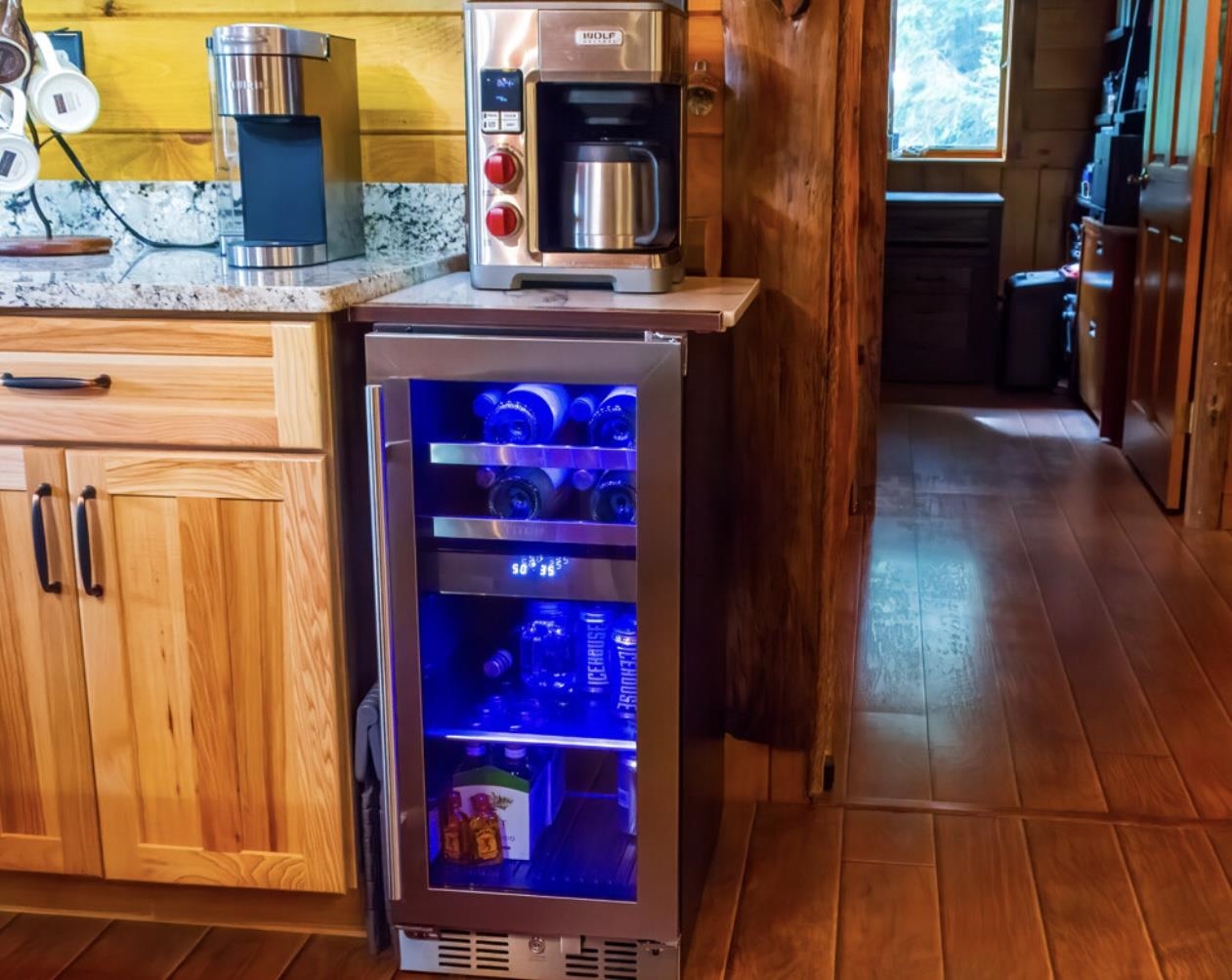 Beverage Fridge/Dry Bar Area and Storage in Dining area 24183029