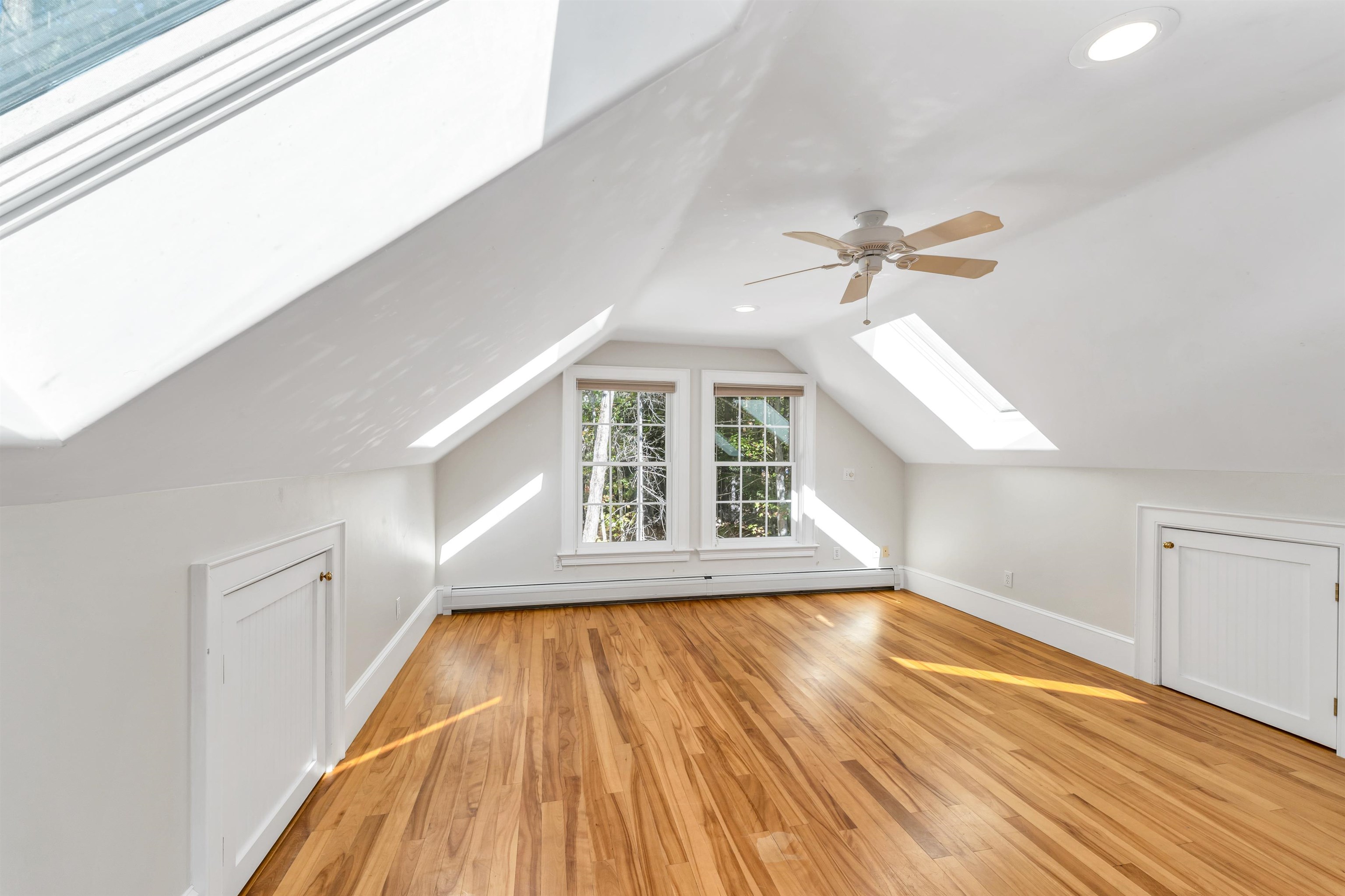 Red Oak Flooring in the Spacious Loft