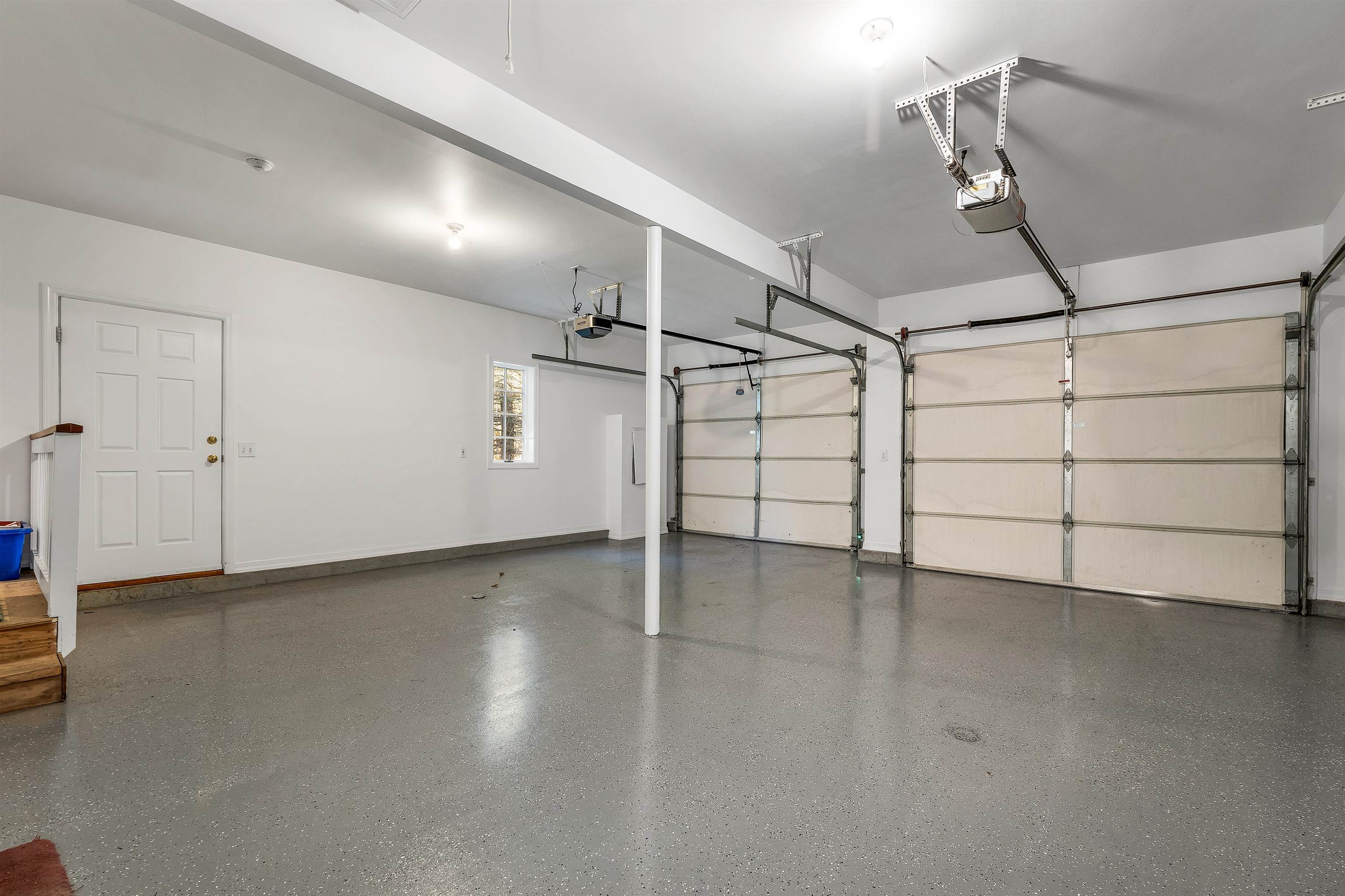 Oversized Heated two car Garage