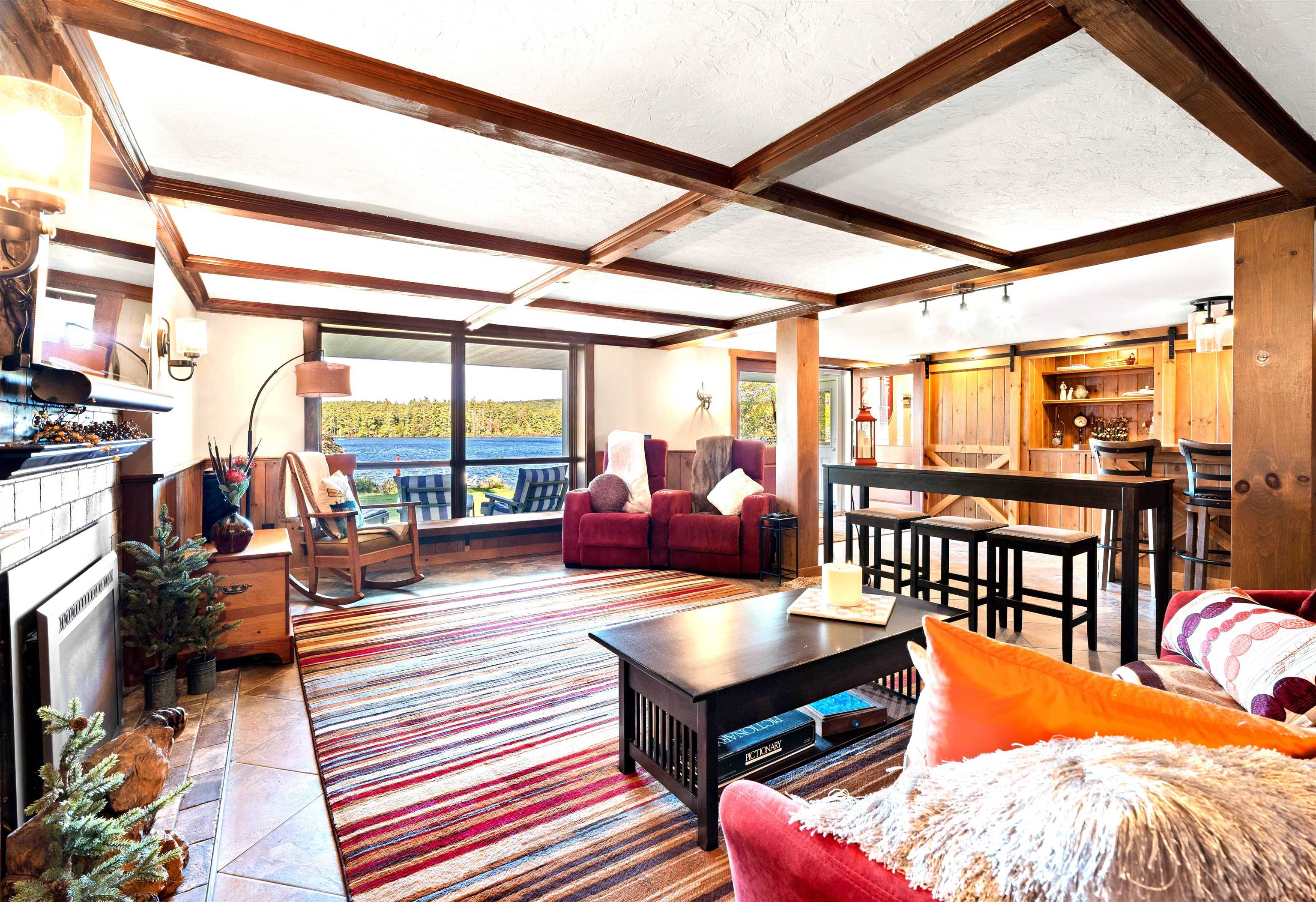 Expansive 20 x 26 Family Room with views