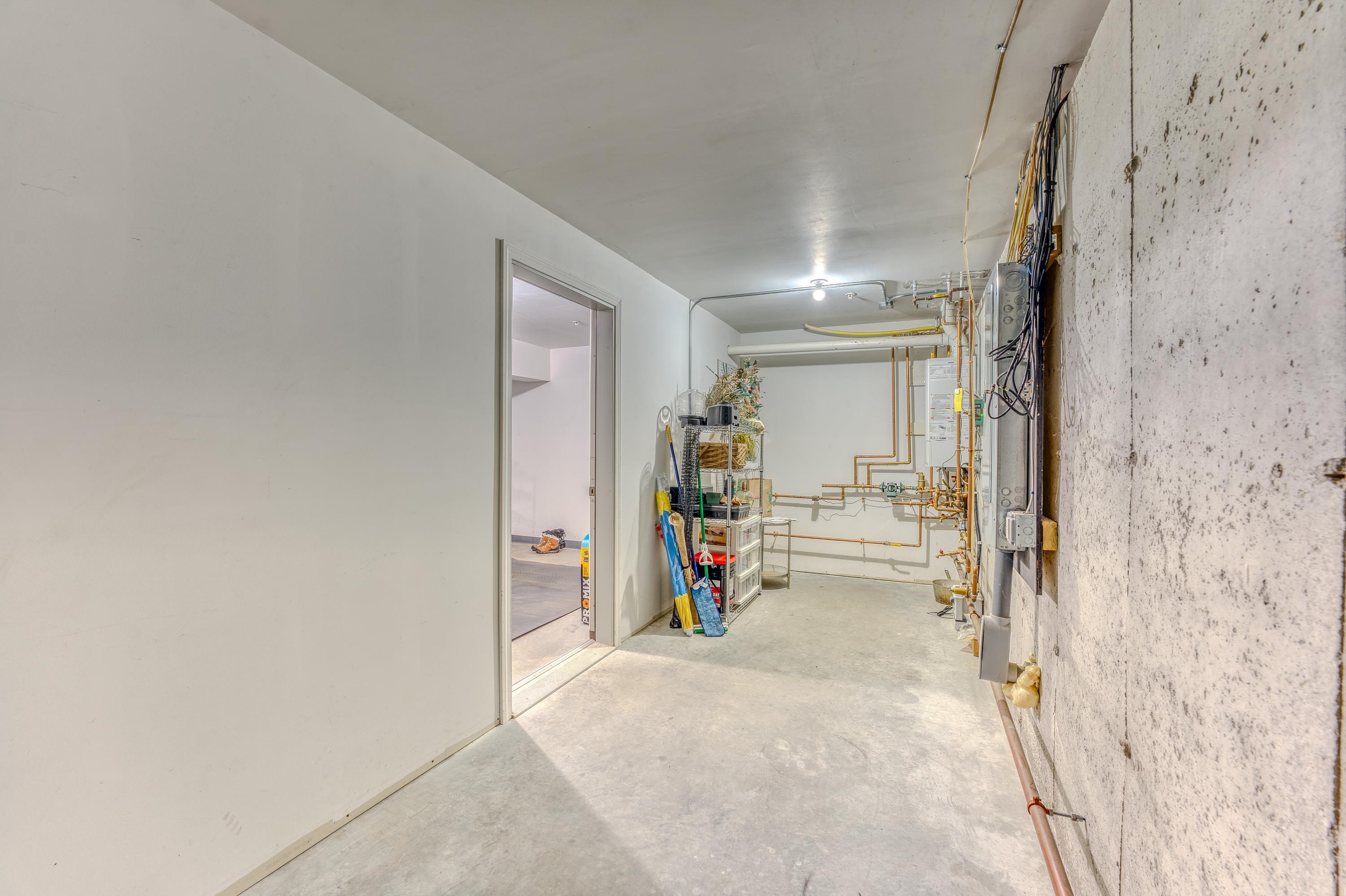 Storage room off of garage